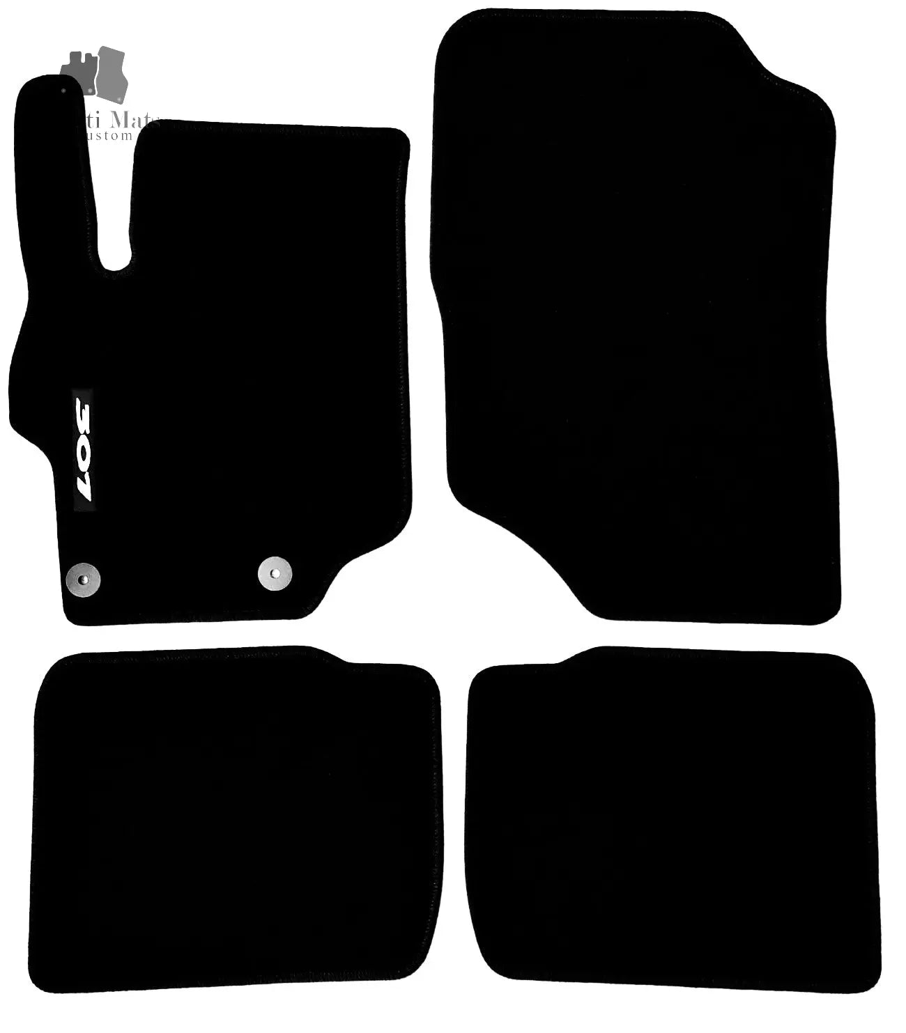 Carpet Car Floor Mats Velour for Peugeot 301 2012-> logo Car Floor Mats Velour CarpetiMats