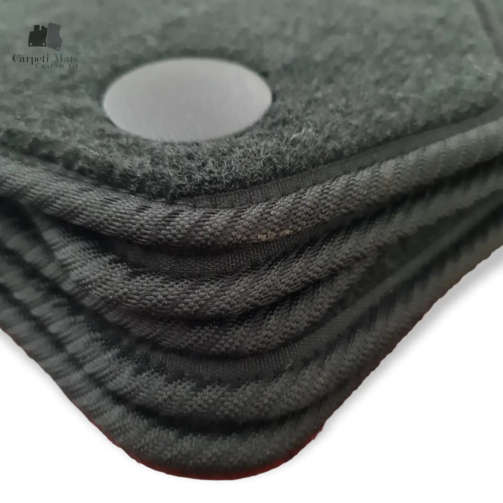 Carpet Car Floor Mats Velour for Peugeot 407 05.2004-05.2010-logo Car Floor Mats Velour CarpetiMats