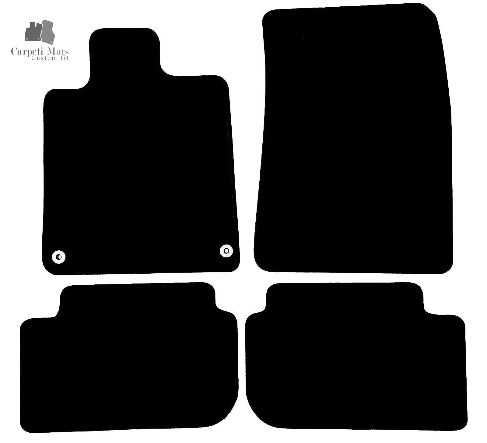 Carpet Car Floor Mats Velour for Peugeot 407 05.2004-05.2010-no logo Car Floor Mats Velour CarpetiMats