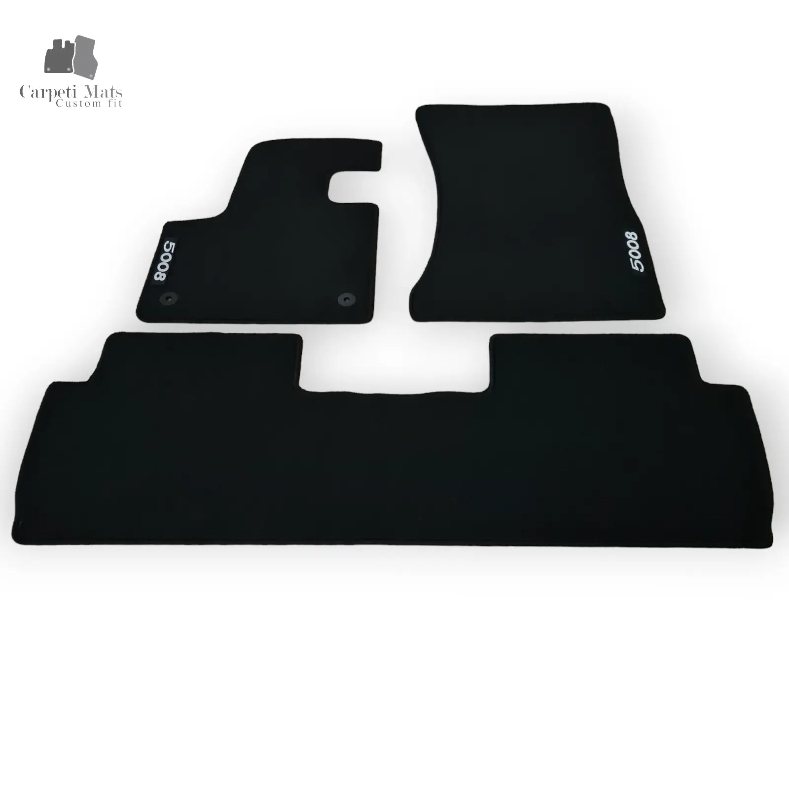 Carpet Car Floor Mats Velour for Peugeot 5008 2017->logo Car Floor Mats Velour CarpetiMats