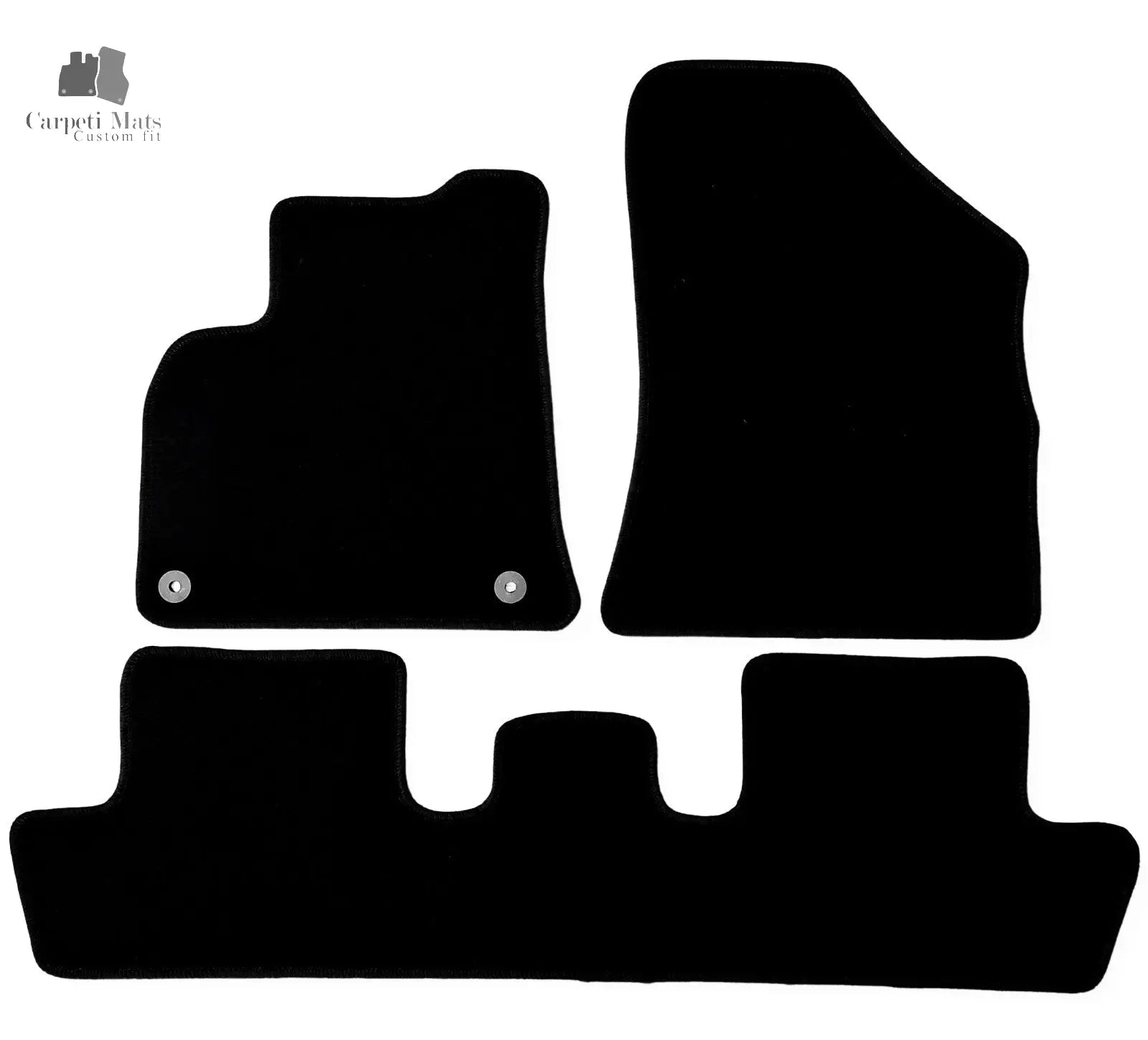 Carpet Car Floor Mats Velour for Peugeot 5008 AUTOMATIC 2009-2017-No logo Car Floor Mats Velour CarpetiMats