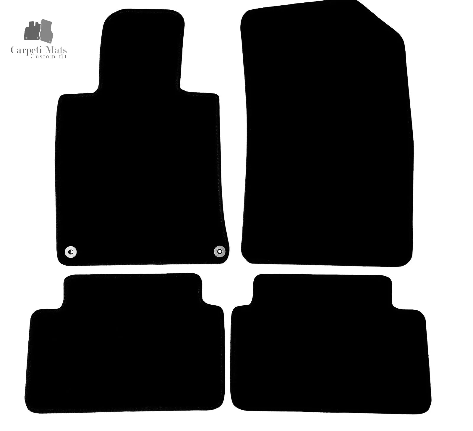 Carpet Car Floor Mats Velour for Peugeot 508 11.2010 - 02.2018-no logo Car Floor Mats Velour CarpetiMats