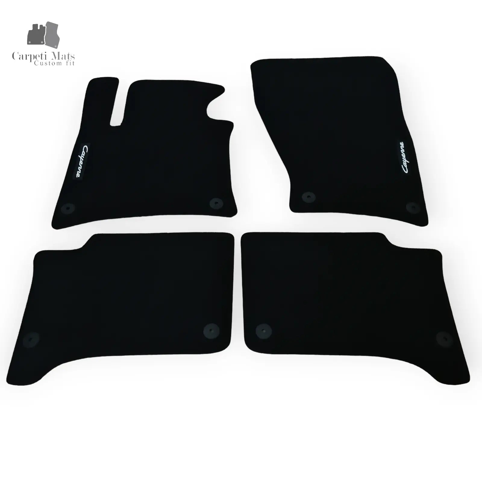 Carpet Car Floor Mats Velour for Porsche Cayenne 2010-2016-logo Car Floor Mats Velour CarpetiMats