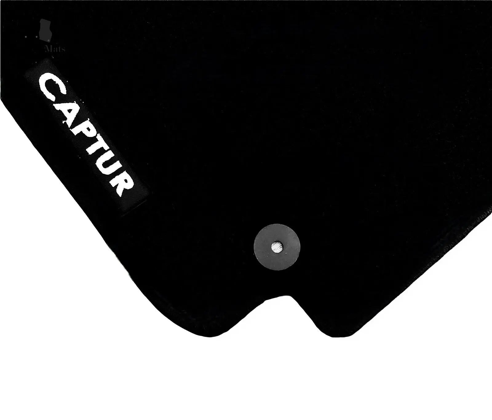 Carpet Car Floor Mats Velour for Renault Captur 06.2013-12.2018-logo Car Floor Mats Velour CarpetiMats