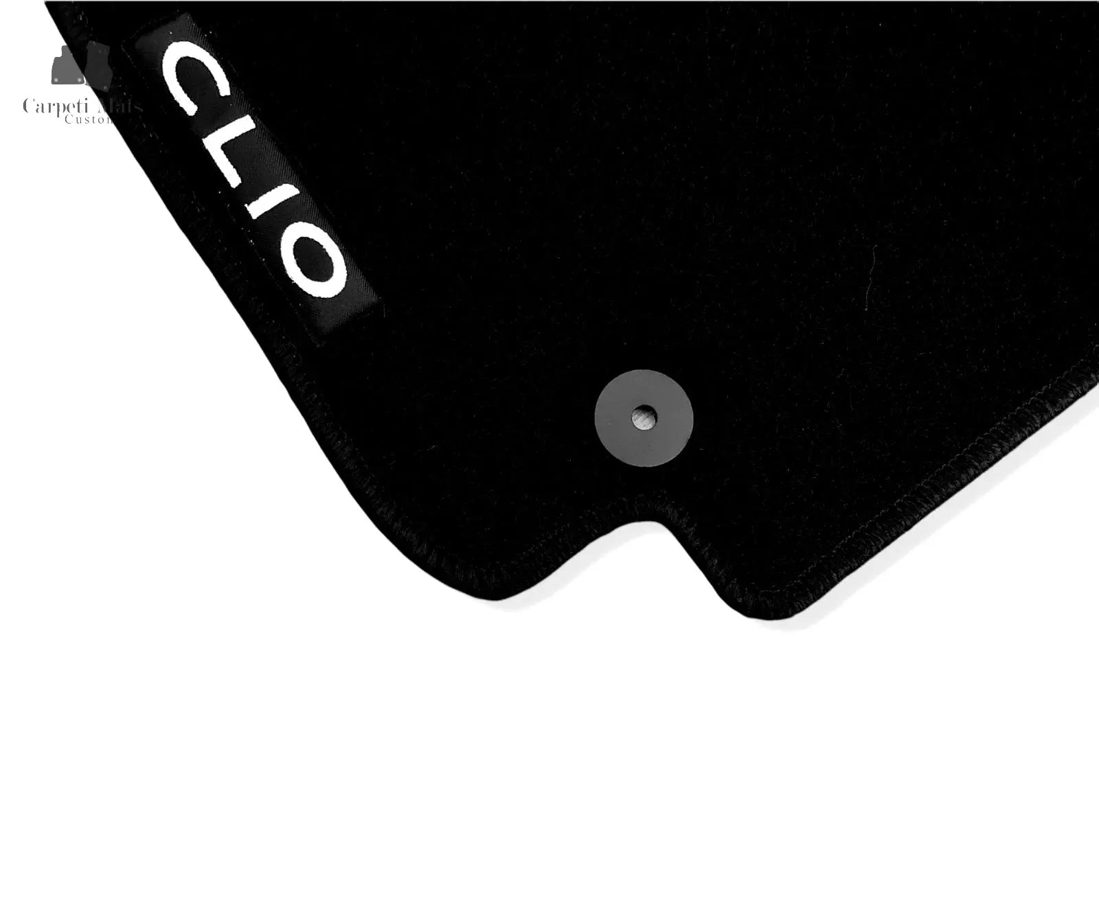 Carpet Car Floor Mats Velour for Renault Clio IV 5doors GT 11.2012-01.2019-logo Car Floor Mats Velour CarpetiMats