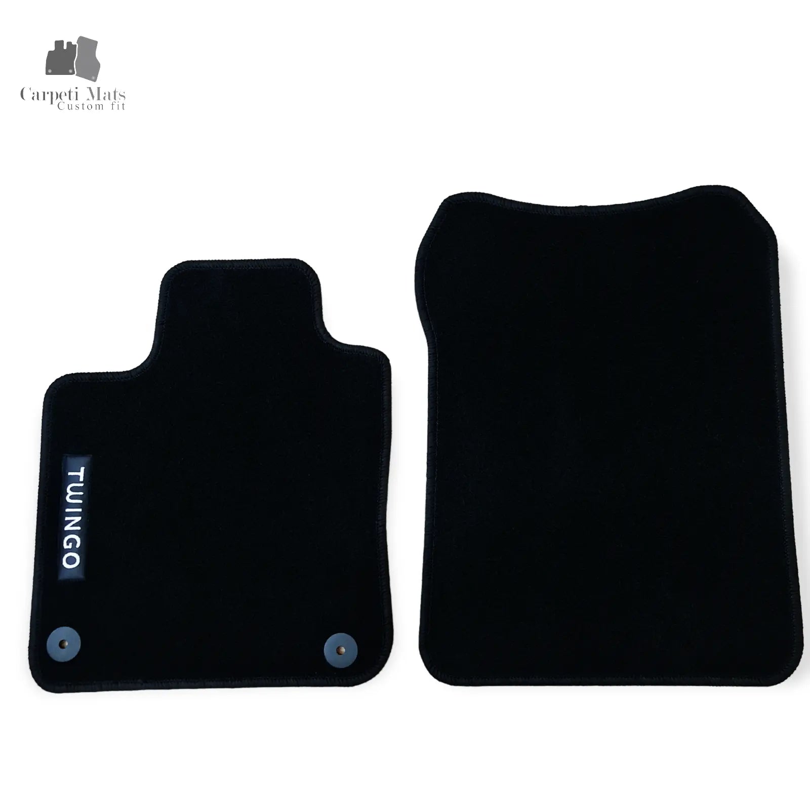 Carpet Car Floor Mats Velour for Renault Twingo 03.2007-06.2014-logo Car Floor Mats Velour CarpetiMats