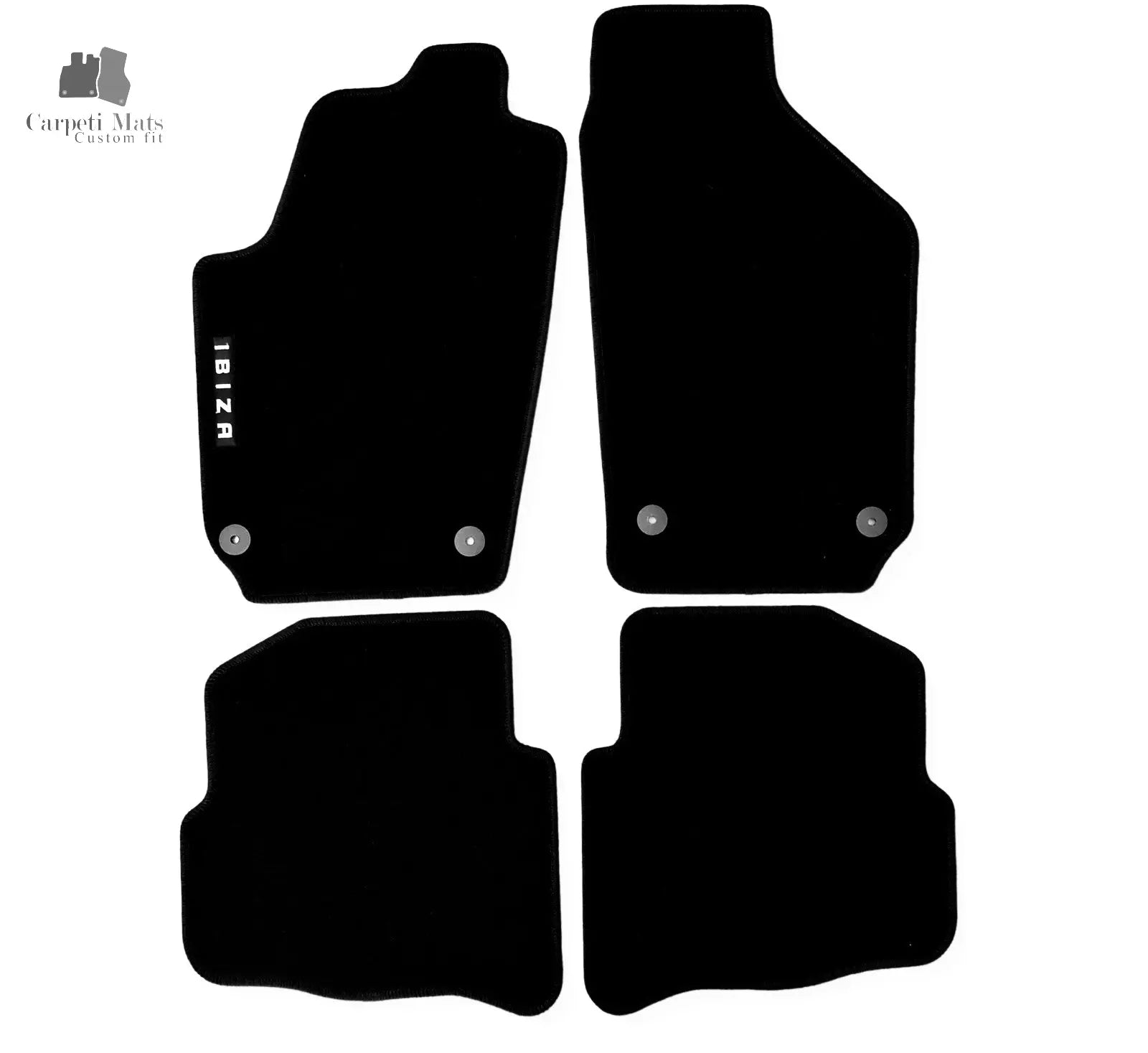 Carpet Car Floor Mats Velour for Seat Ibiza 02.2003-11.2009-logo Car Floor Mats Velour CarpetiMats