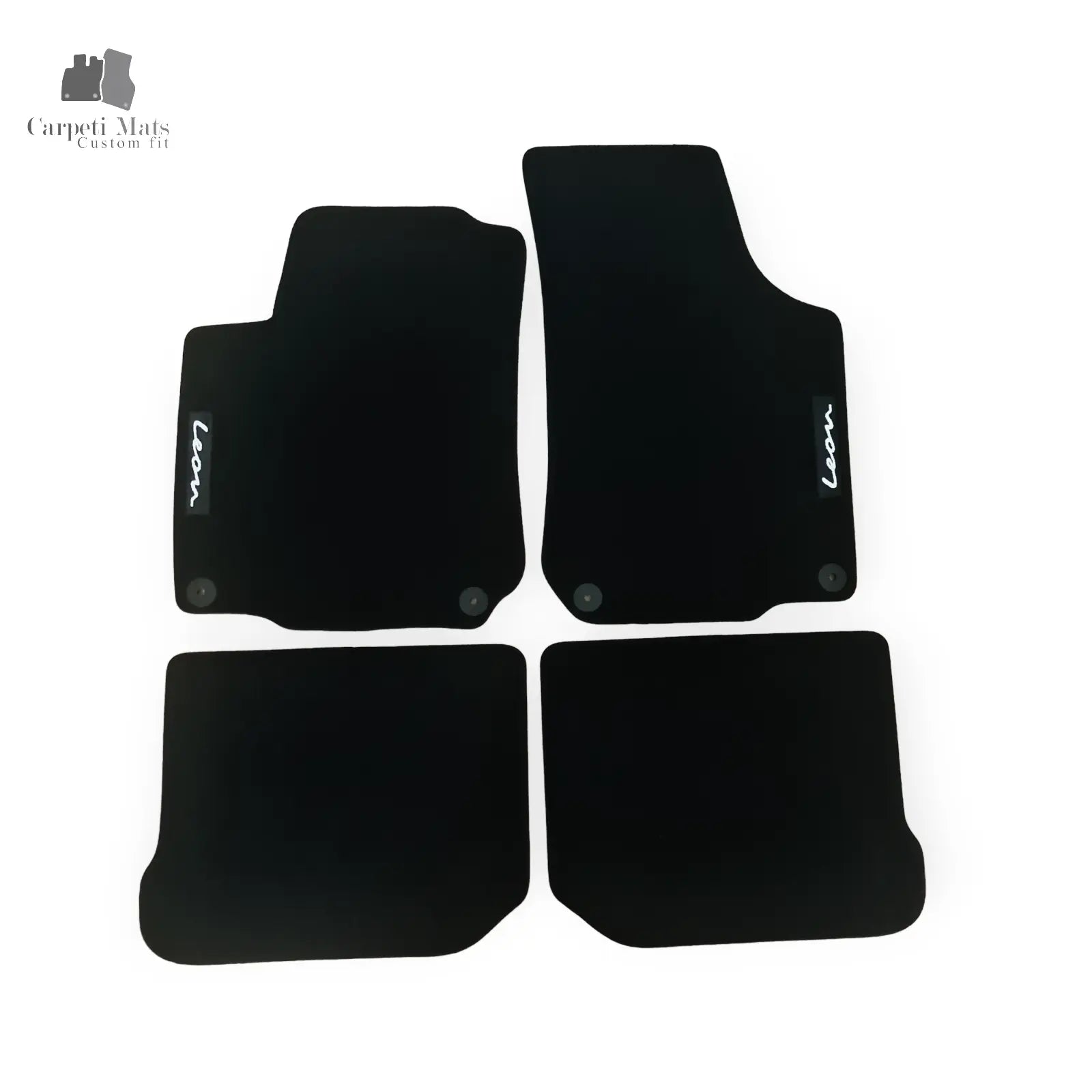 Carpet Car Floor Mats Velour for Seat Leon 1999-2006-logo Car Floor Mats Velour CarpetiMats
