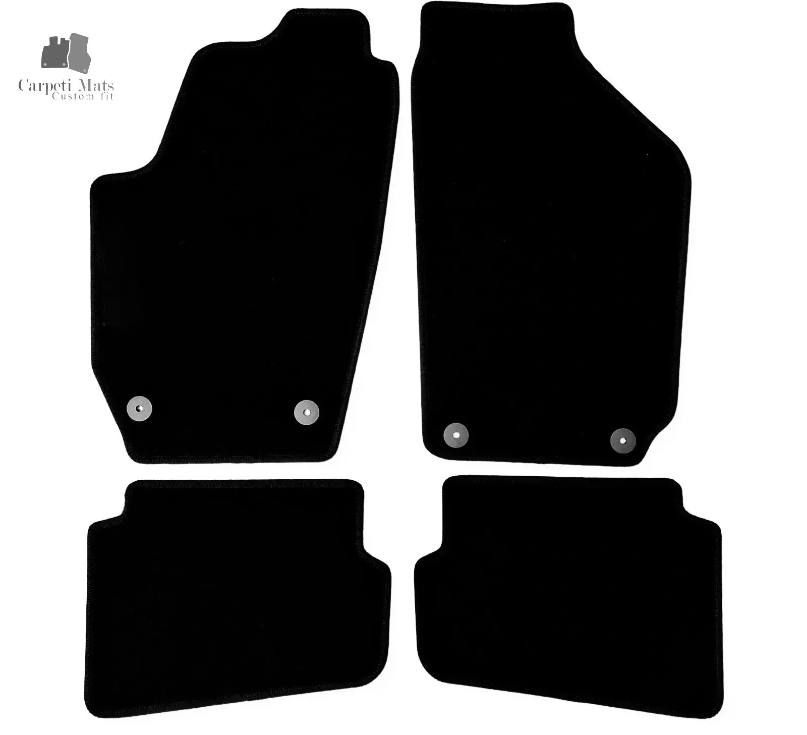 Carpet Car Floor Mats Velour for Skoda Fabia 12.1999-12.2007-no logo Car Floor Mats Velour CarpetiMats