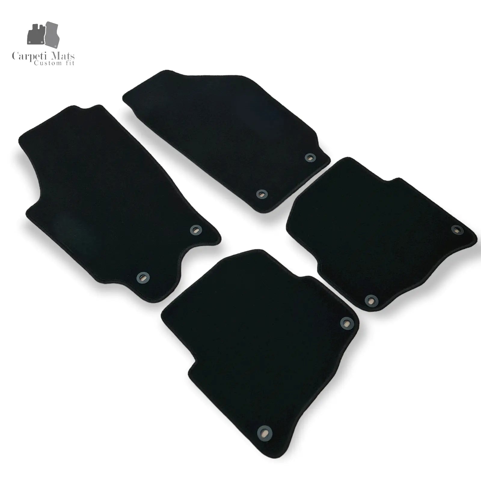 Carpet Car Floor Mats Velour for Skoda Fabia II 12.2007-10.2014-no logo Car Floor Mats Velour CarpetiMats