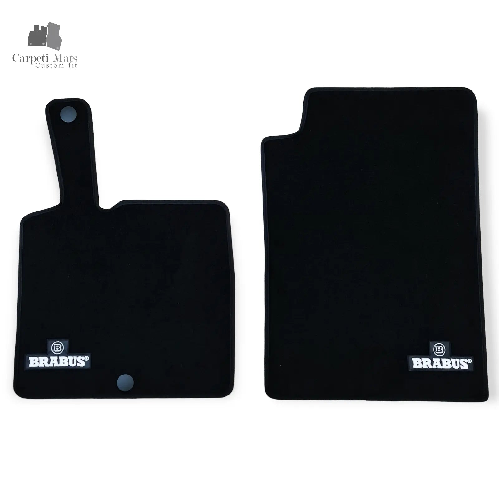Carpet Car Floor Mats Velour for Smart For Two 01.2007-10.2014 451-logo Brabus Car Floor Mats Velour CarpetiMats