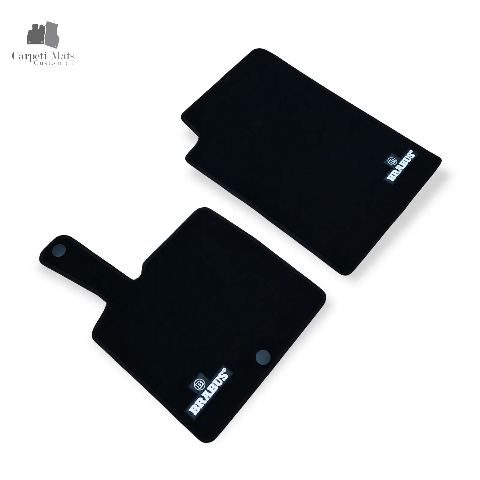 Carpet Car Floor Mats Velour for Smart For Two 01.2007-10.2014 451-logo Brabus Car Floor Mats Velour CarpetiMats