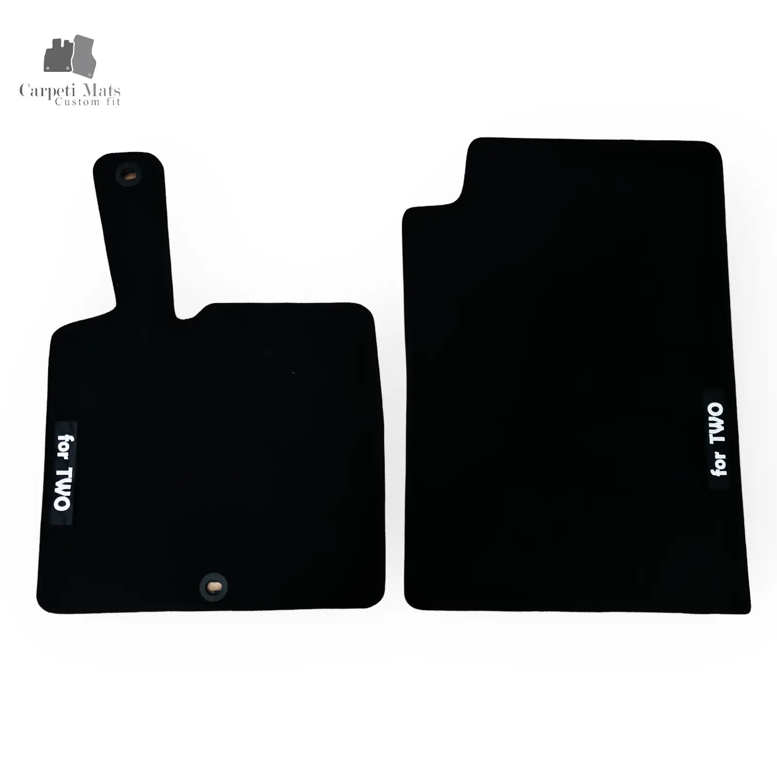 Carpet Car Floor Mats Velour for Smart For Two 01.2007-10.2014 451-logo Car Floor Mats Velour CarpetiMats