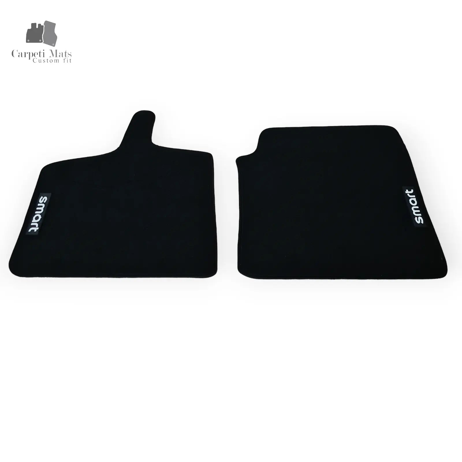 Carpet Car Floor Mats Velour for Smart For Two 1998-01.2007 450-logo SMART Car Floor Mats Velour CarpetiMats