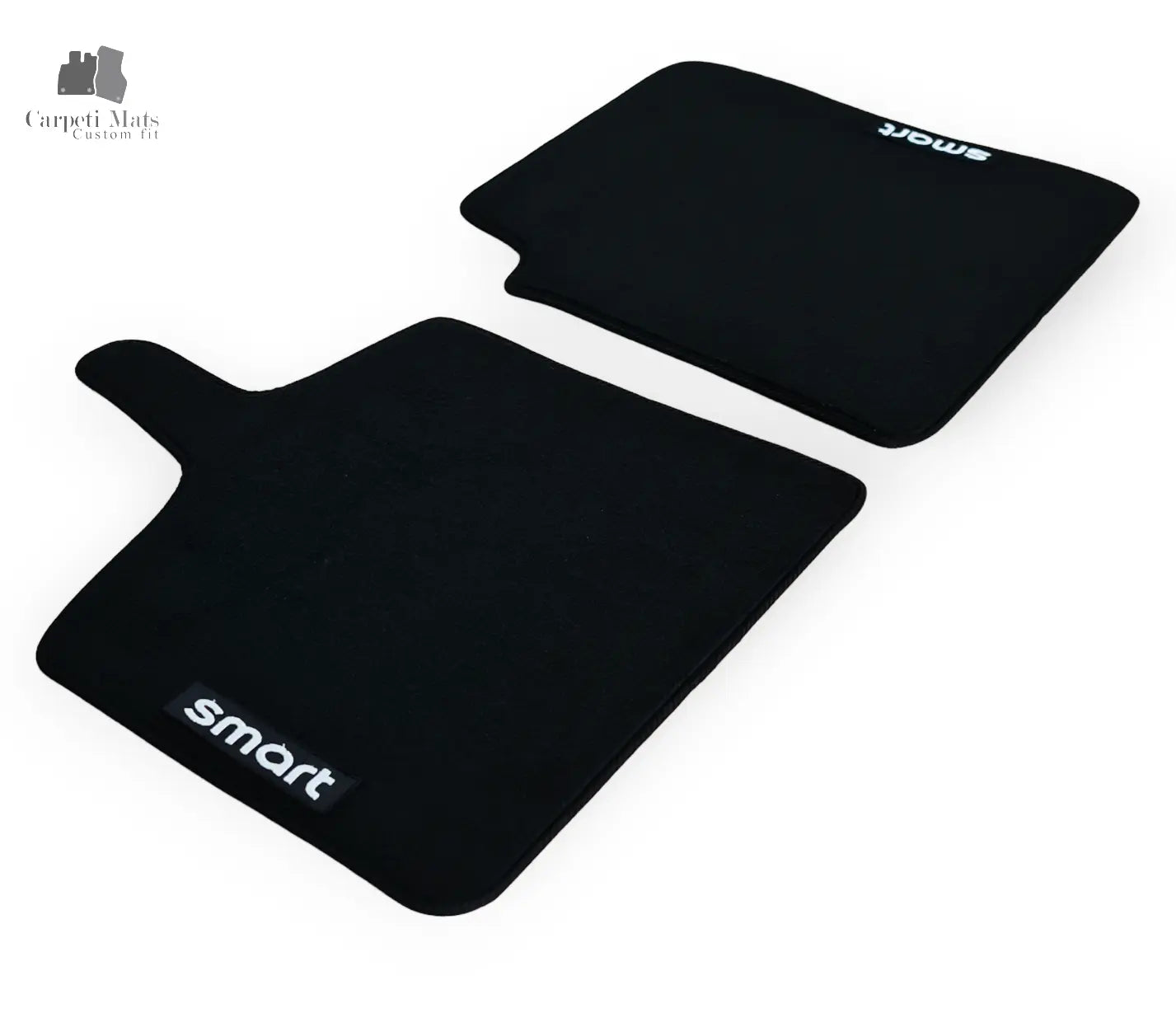 Carpet Car Floor Mats Velour for Smart For Two 1998-01.2007 450-logo SMART Car Floor Mats Velour CarpetiMats