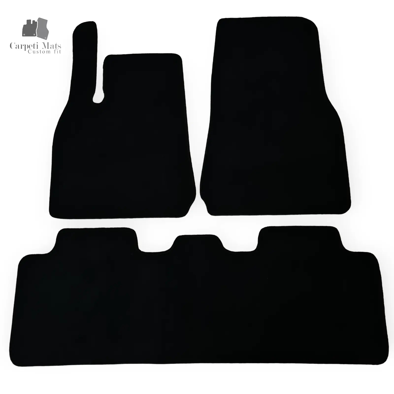 Carpet Car Floor Mats Velour for TESLA MODEL 3 2020->no logo Car Floor Mats Velour CarpetiMats