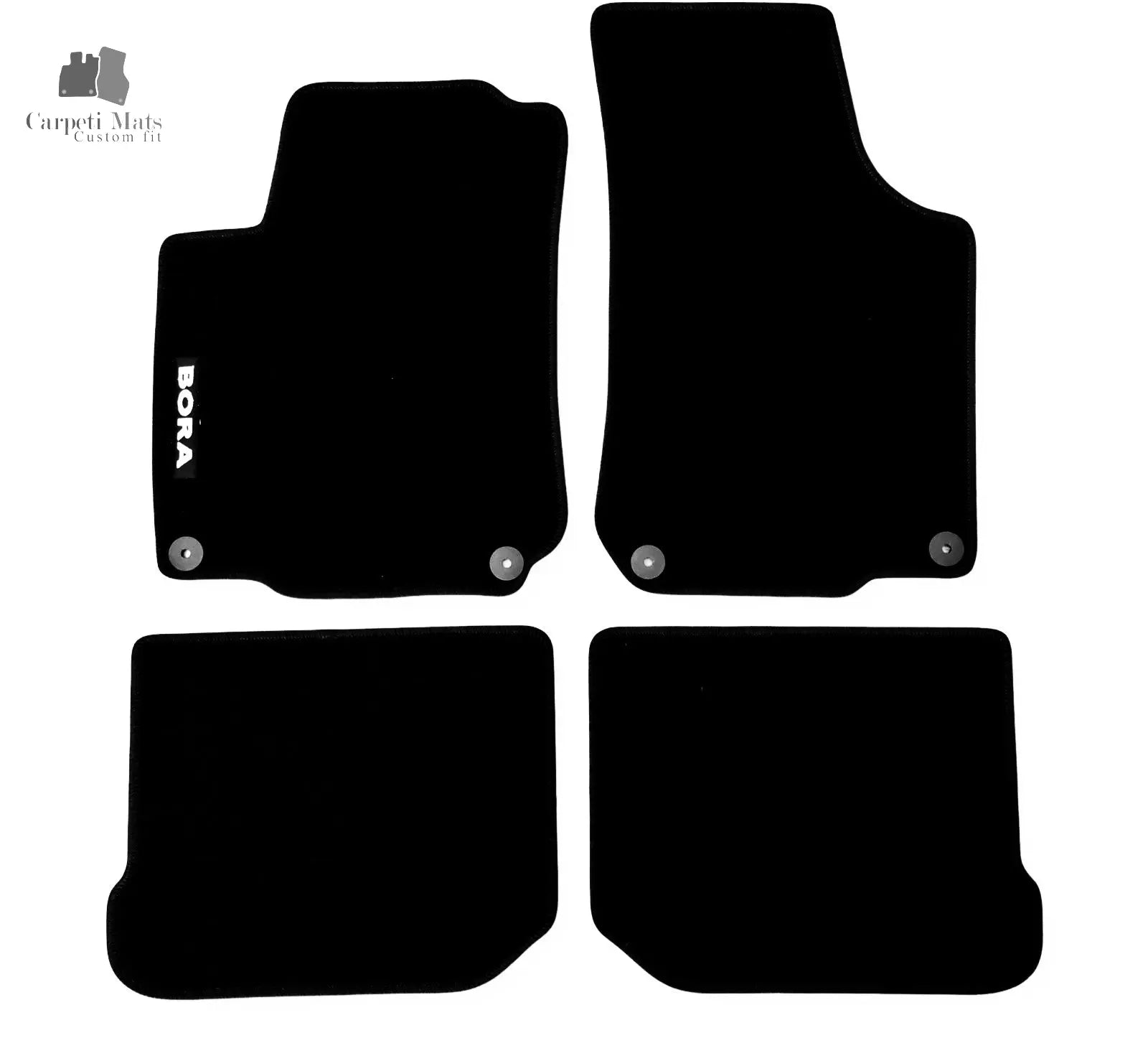 Carpet Car Floor Mats Velour for VW Bora 1998-2005-logo Car Floor Mats Velour CarpetiMats