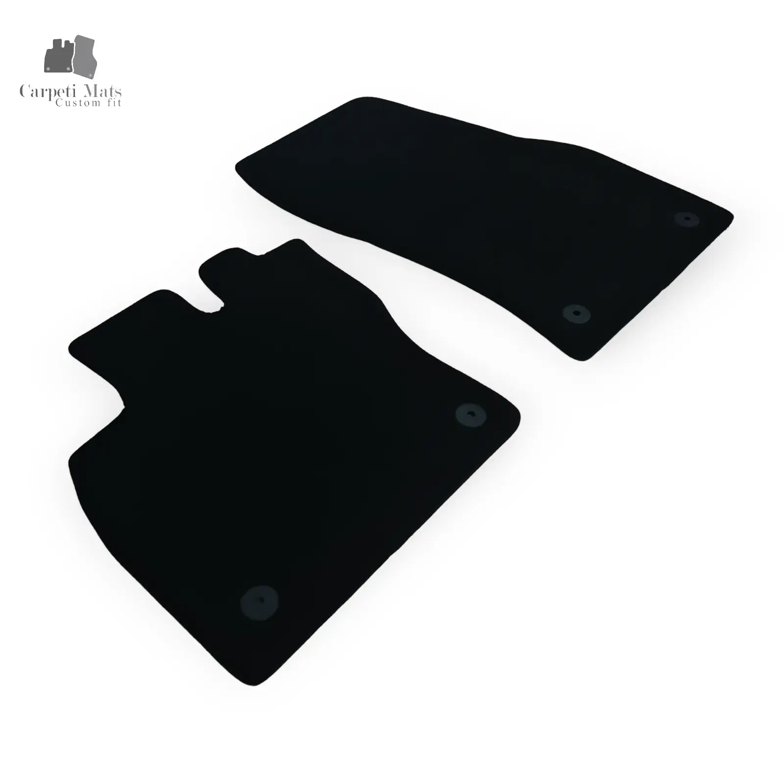 Carpet Car Floor Mats Velour for VW Caddy 02.2020->FRONT -no logo Car Floor Mats Velour CarpetiMats