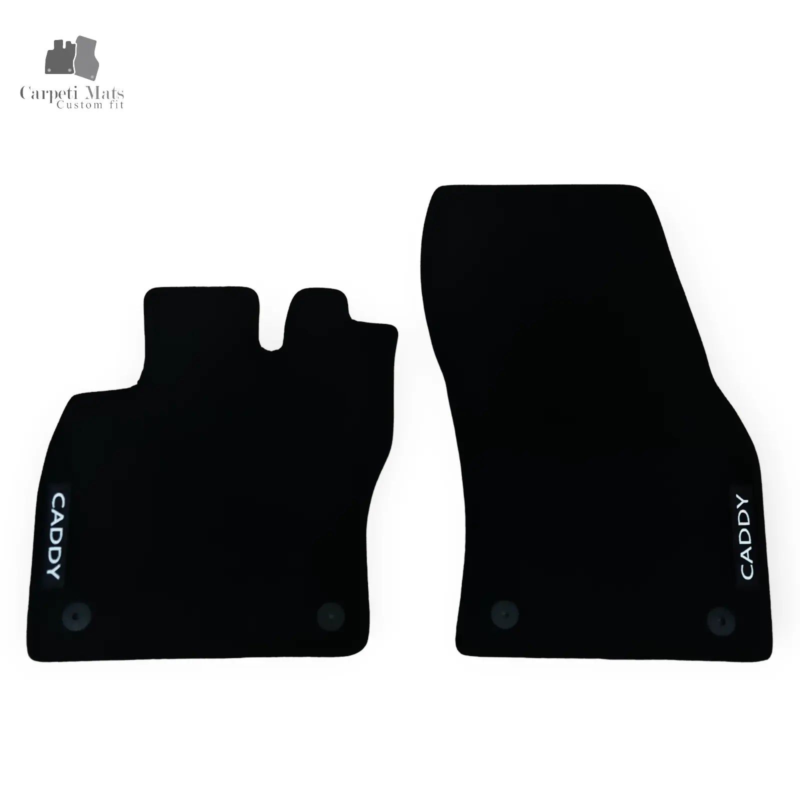 Carpet Car Floor Mats Velour for VW Caddy 02.2020->logo Car Floor Mats Velour CarpetiMats