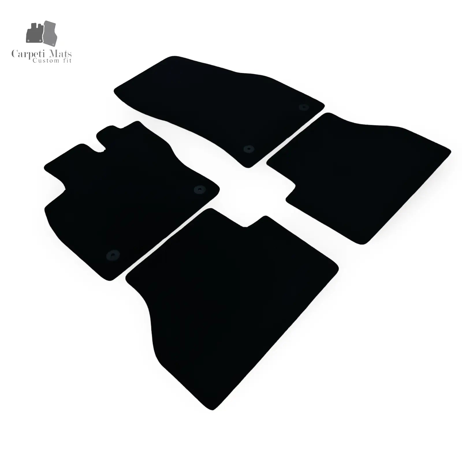 Carpet Car Floor Mats Velour for VW Caddy 02.2020->logo Car Floor Mats Velour CarpetiMats