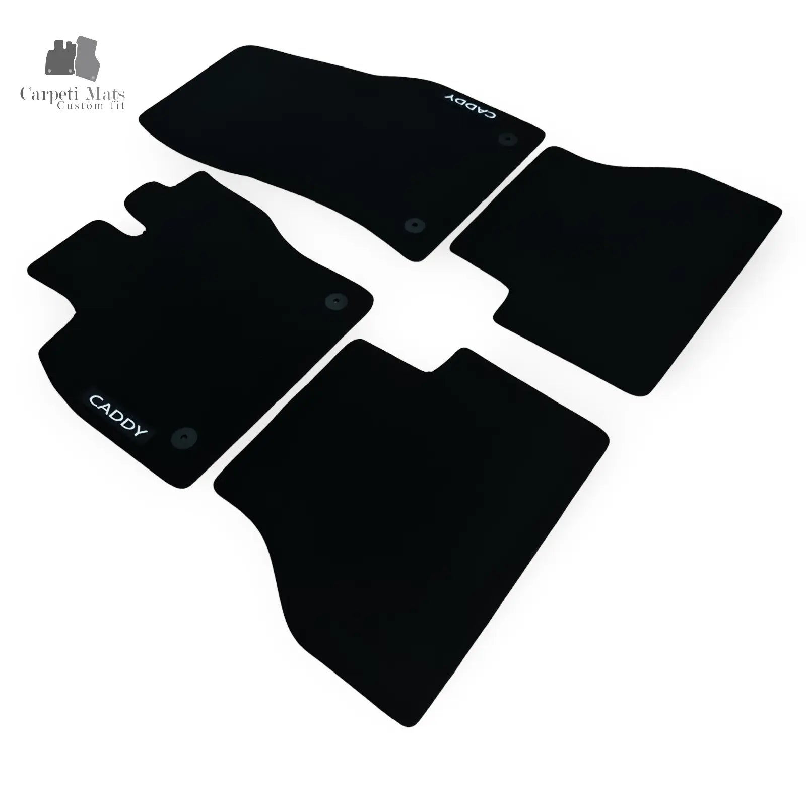 Carpet Car Floor Mats Velour for VW Caddy 02.2020->no logo Car Floor Mats Velour CarpetiMats