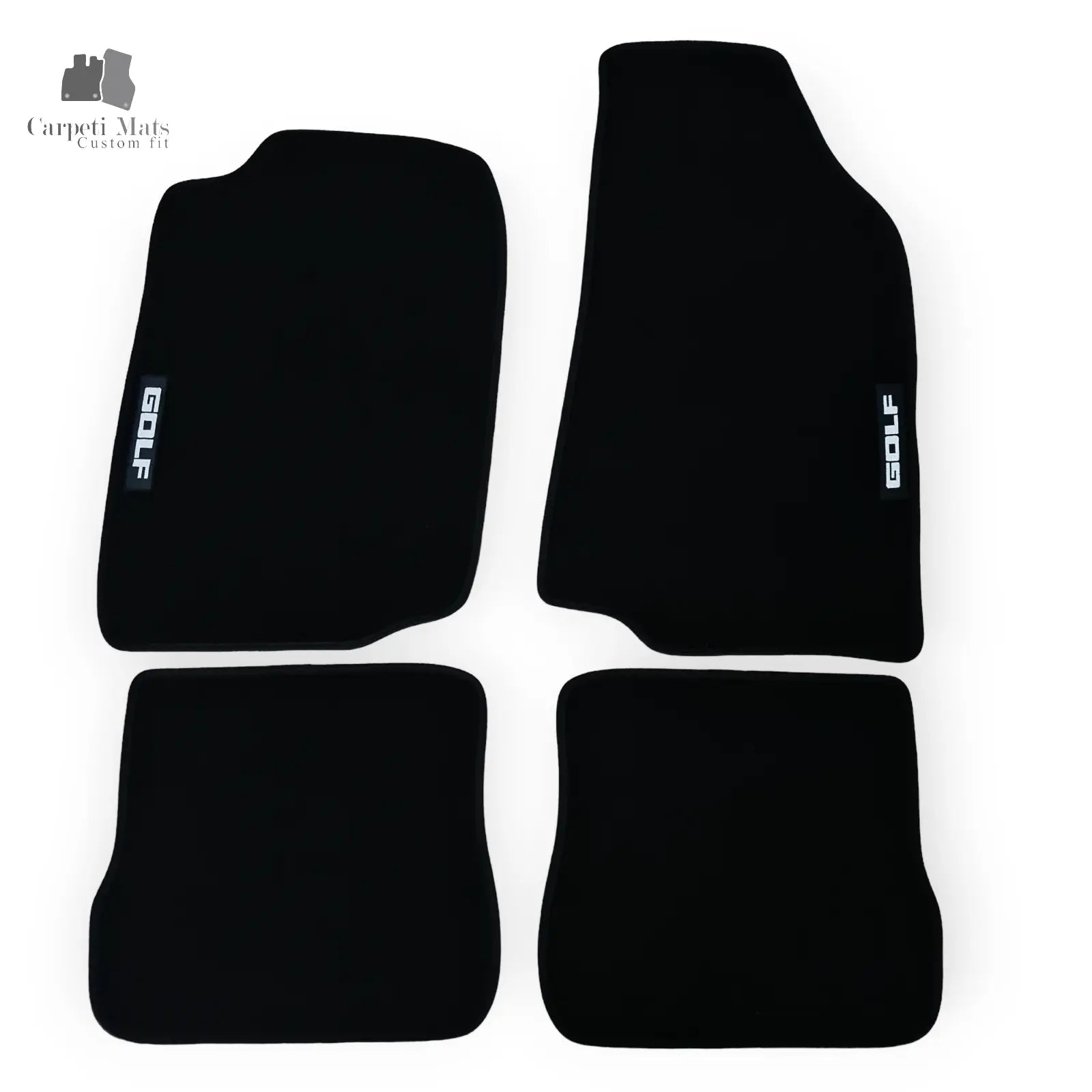 Carpet Car Floor Mats Velour for VW Golf II 1983-1992 MK2-LOGO Car Floor Mats Velour CarpetiMats