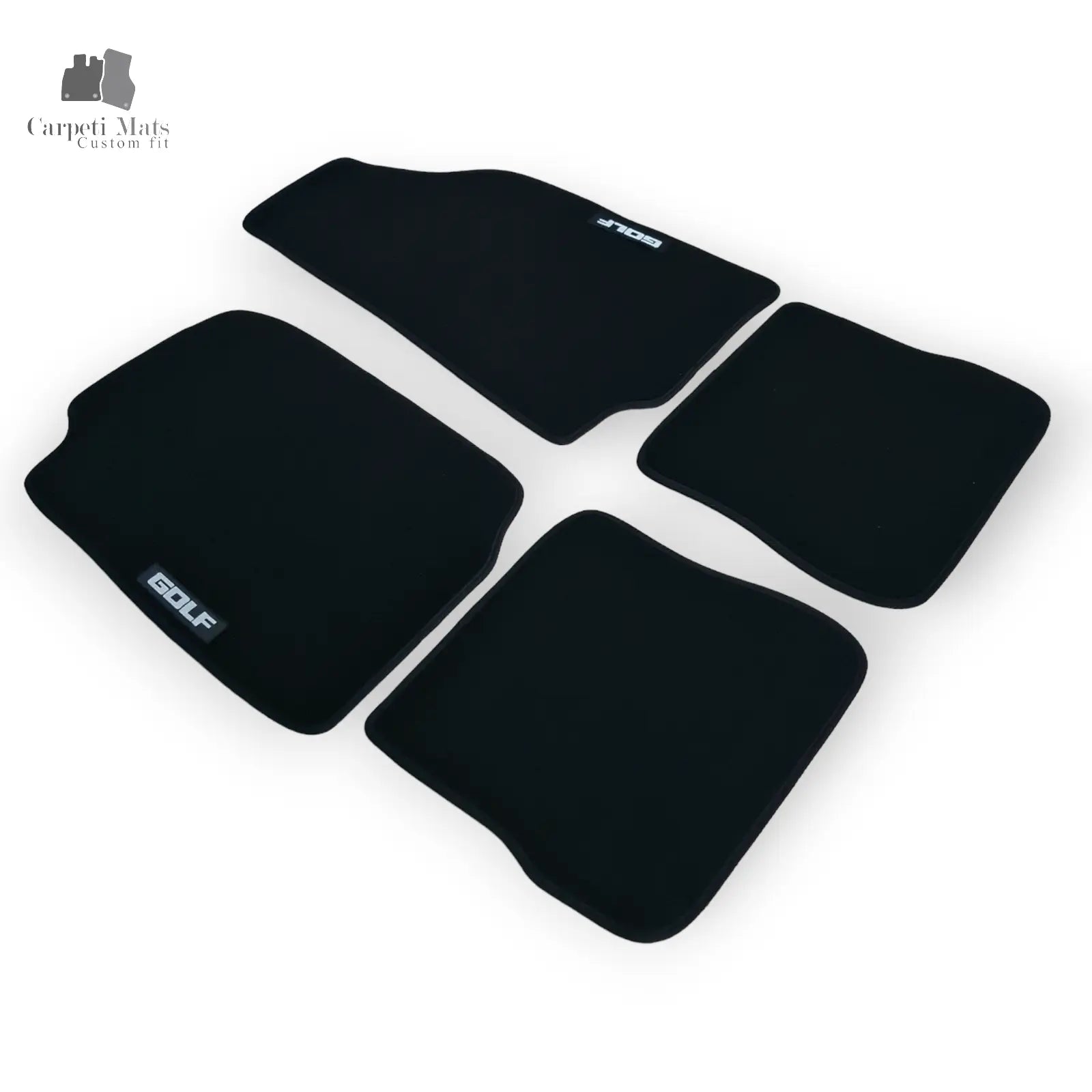Carpet Car Floor Mats Velour for VW Golf II 1983-1992 MK2-LOGO Car Floor Mats Velour CarpetiMats