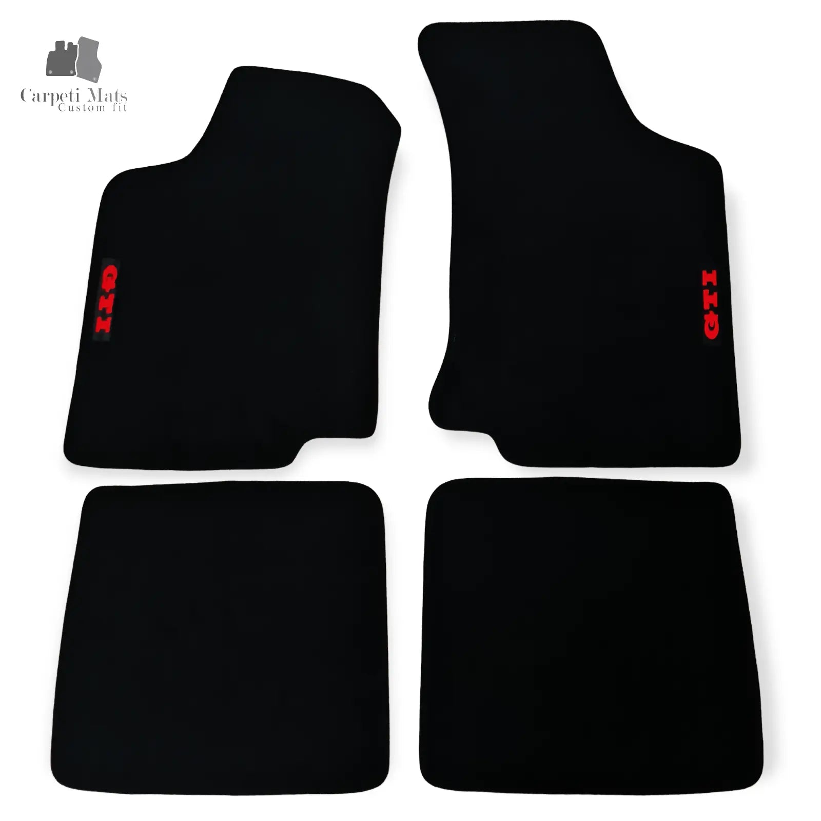 Carpet Car Floor Mats Velour for VW Golf III 1991-1999-GTI LOGO Car Floor Mats Velour CarpetiMats