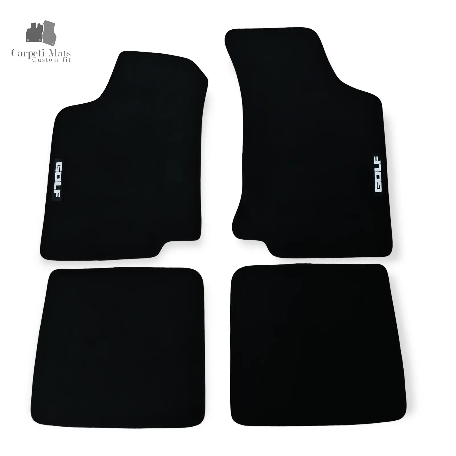 Carpet Car Floor Mats Velour for VW Golf III 1991-1999-LOGO GOLF Car Floor Mats Velour CarpetiMats