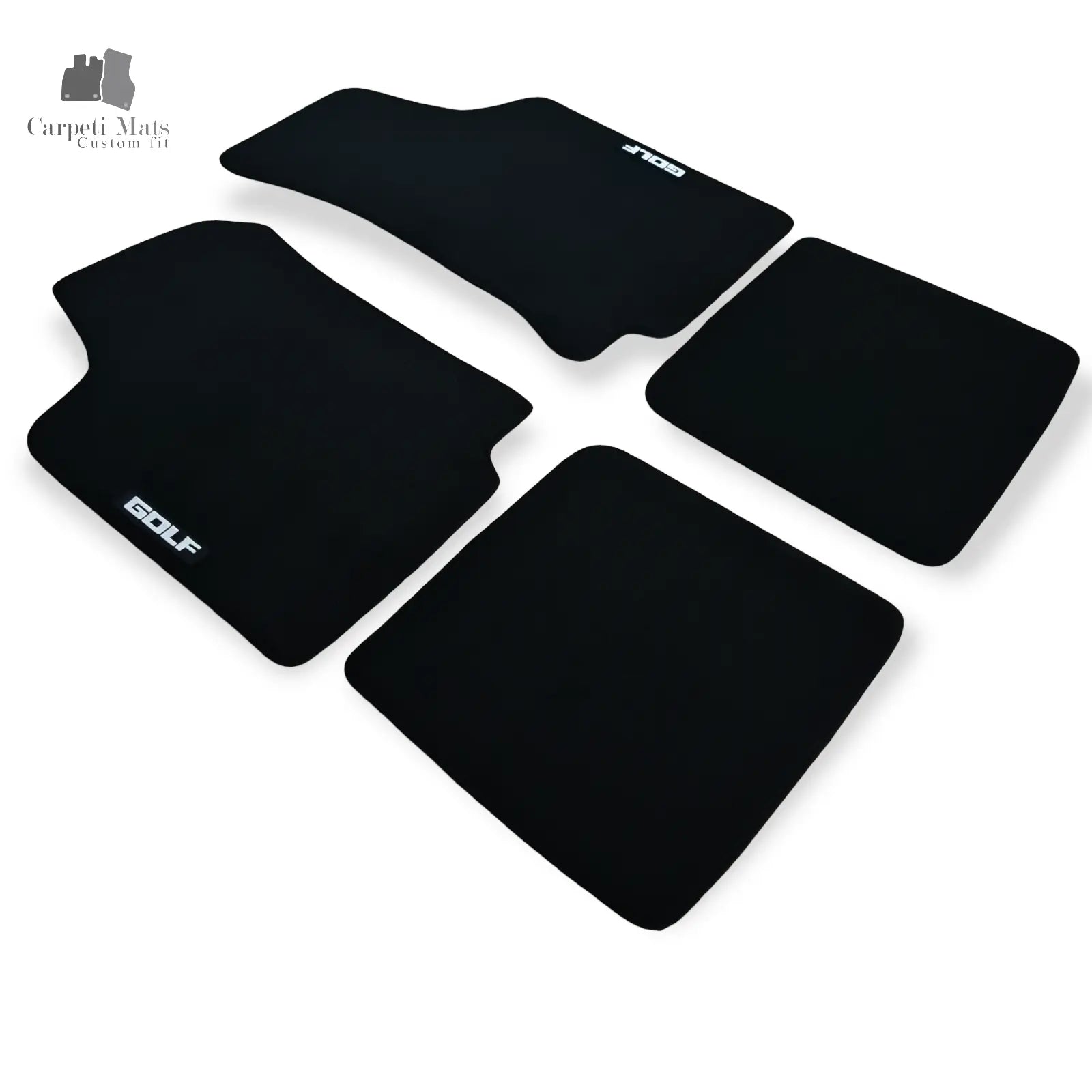 Carpet Car Floor Mats Velour for VW Golf III 1991-1999-LOGO GOLF Car Floor Mats Velour CarpetiMats