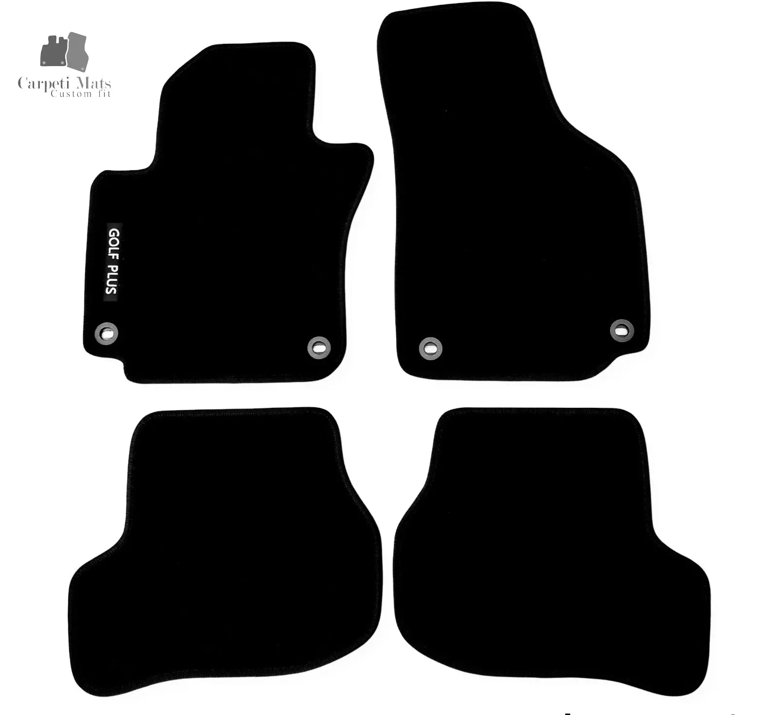 Carpet Car Floor Mats Velour for VW Golf plus 2004-2014-logo Car Floor Mats Velour CarpetiMats