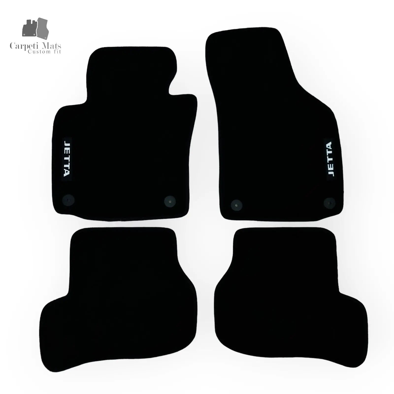Carpet Car Floor Mats Velour for VW Jetta 08.2005-10.2010-Jetta logo Car Floor Mats Velour CarpetiMats