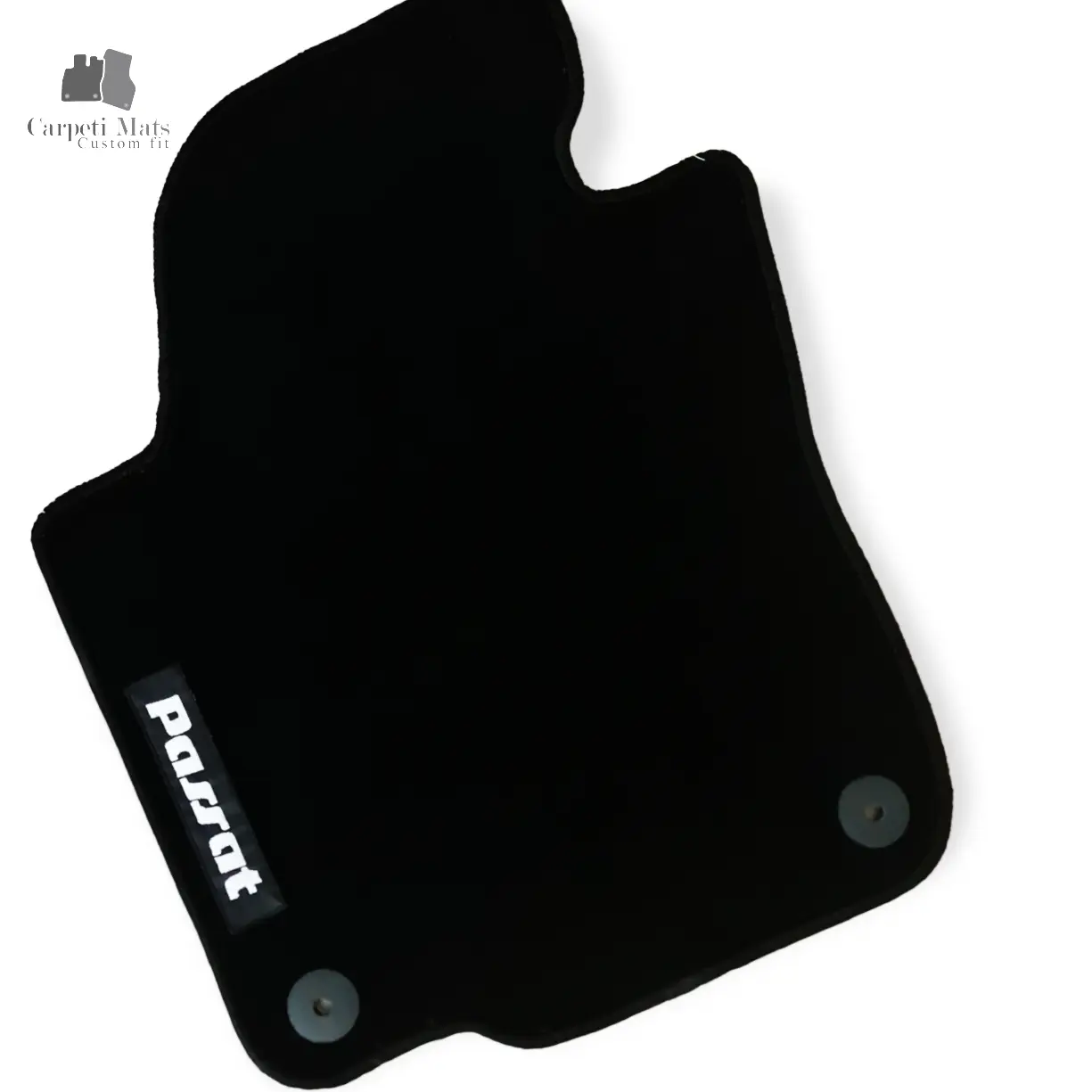 Carpet Car Floor Mats Velour for VW Passat SE 2011-2019 USA Model - logo Car Floor Mats Velour CarpetiMats