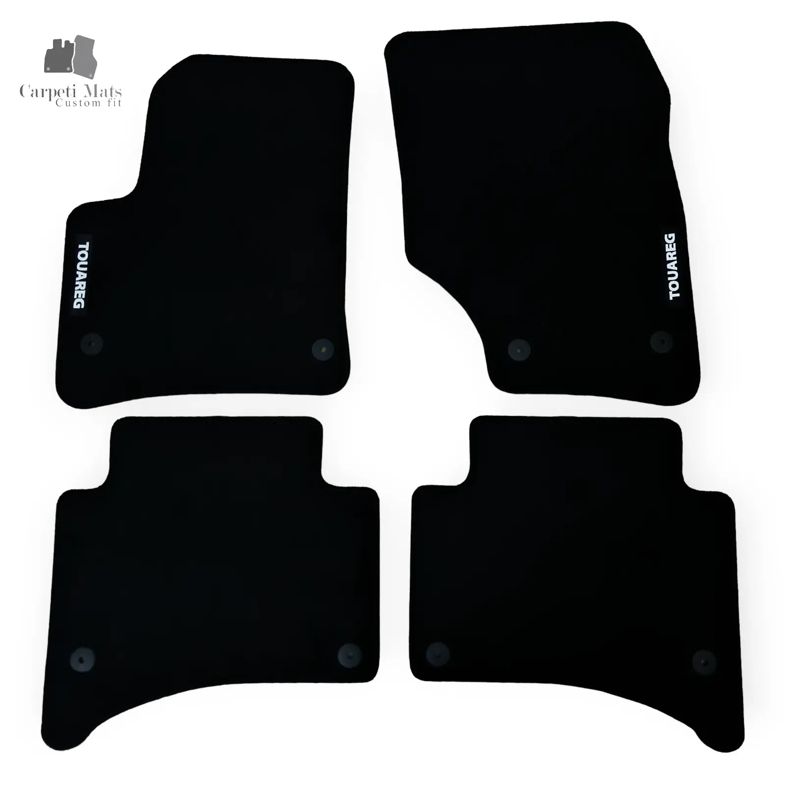 Carpet Car Floor Mats Velour for VW Touareg 2002-2009-logo Car Floor Mats Velour CarpetiMats