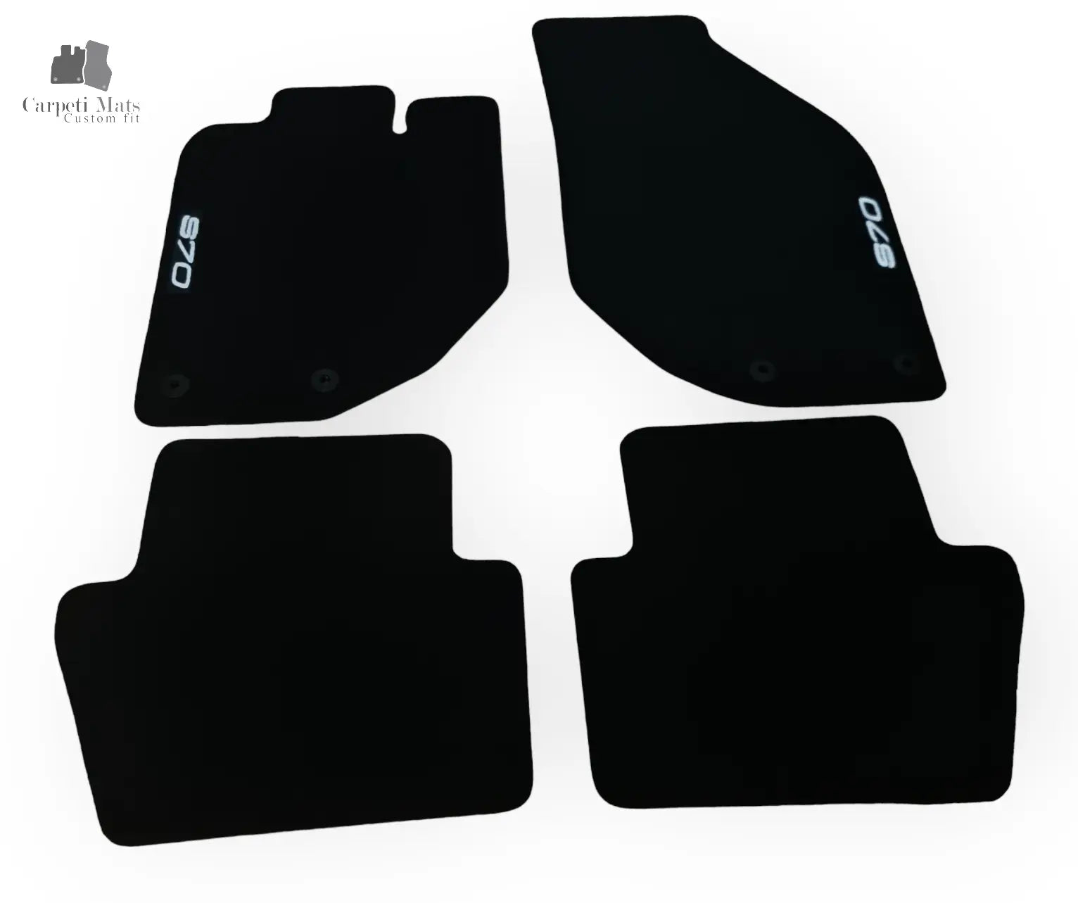 Carpet Car Floor Mats Velour for Volvo S70 1996-11-2000-logo Car Floor Mats Velour CarpetiMats