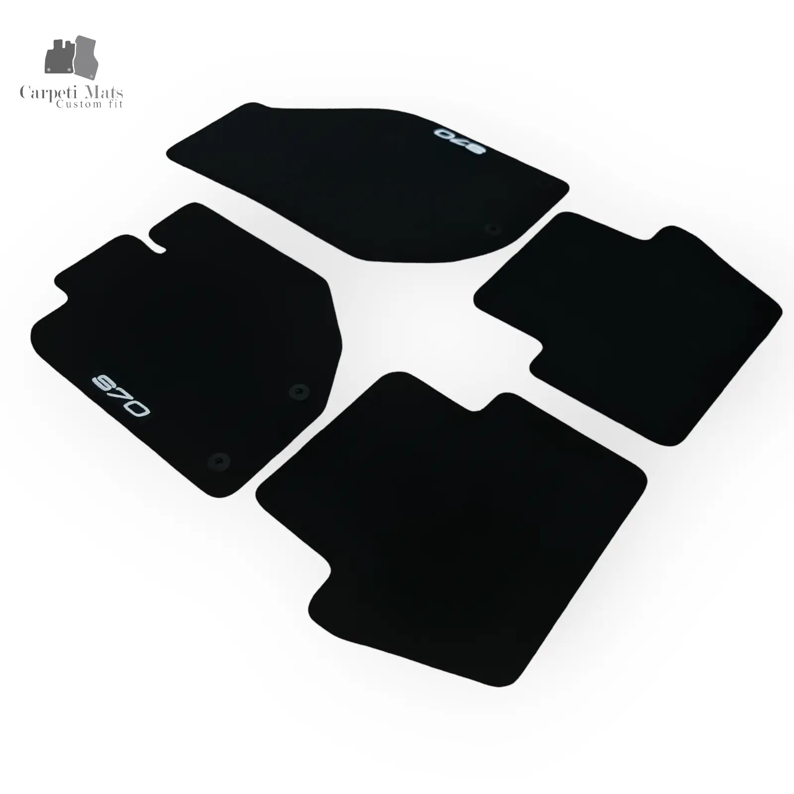 Carpet Car Floor Mats Velour for Volvo S70 1996-11-2000-logo Car Floor Mats Velour CarpetiMats