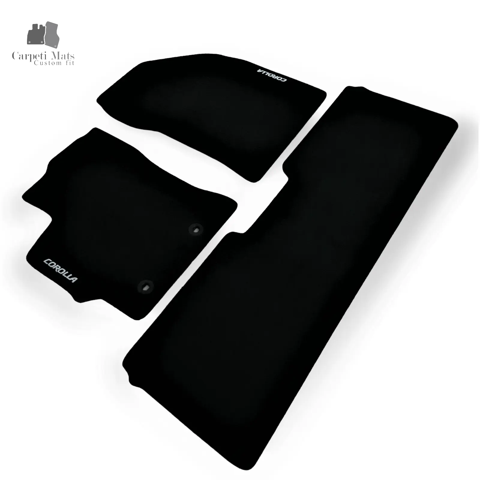 Carpet Car Floor Mats Velour for Toyota Corolla 2013-12.2017 logo Car Floor Mats Velour CarpetiMats