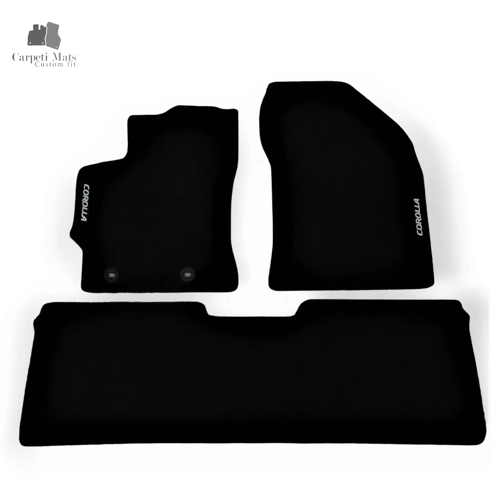 Carpet Car Floor Mats Velour for Toyota Corolla 2013-12.2017 logo Car Floor Mats Velour CarpetiMats