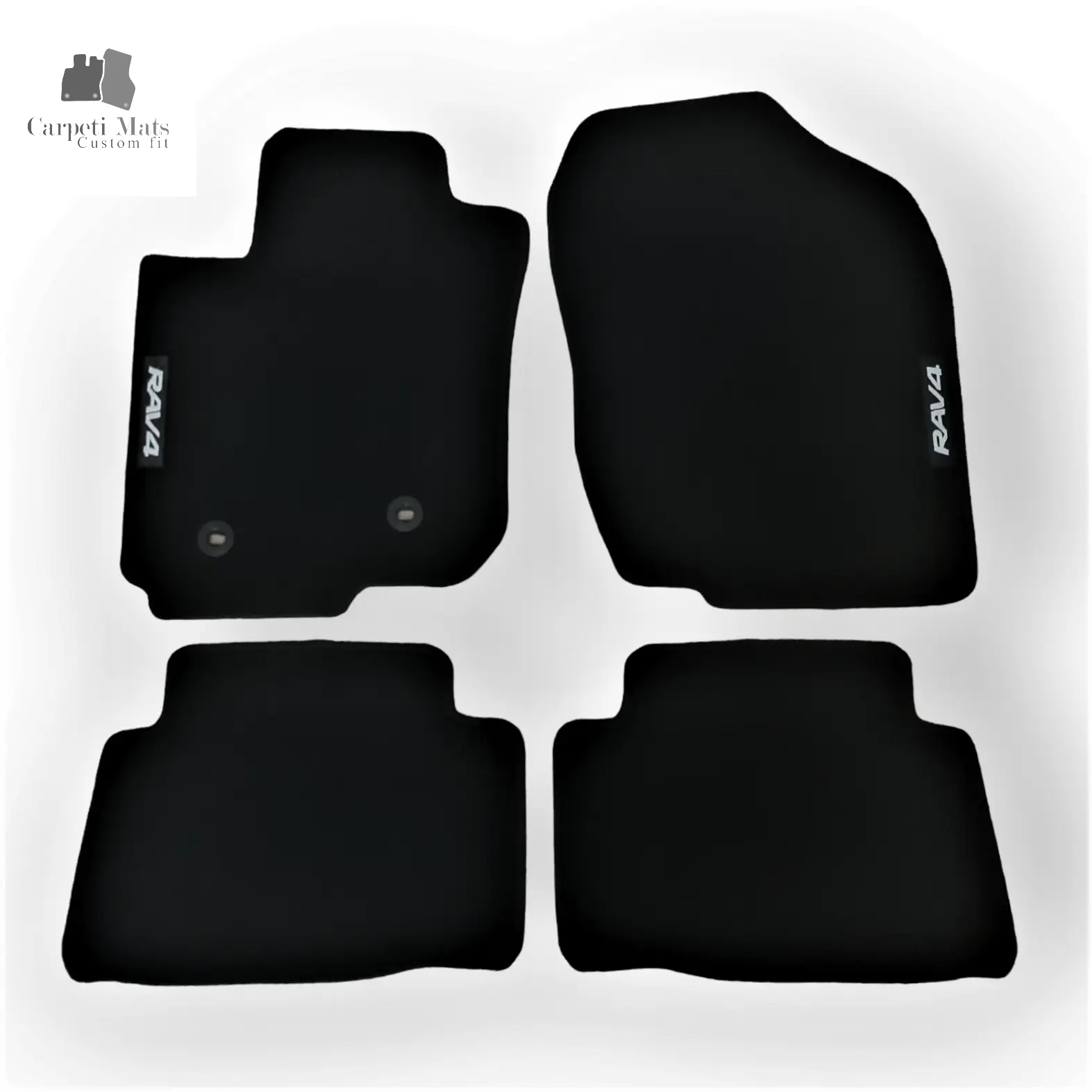 Carpet Car Floor Mats Velour for Toyota RAV 4 11.2005-12.2012 5doors logo Car Floor Mats Velour CarpetiMats