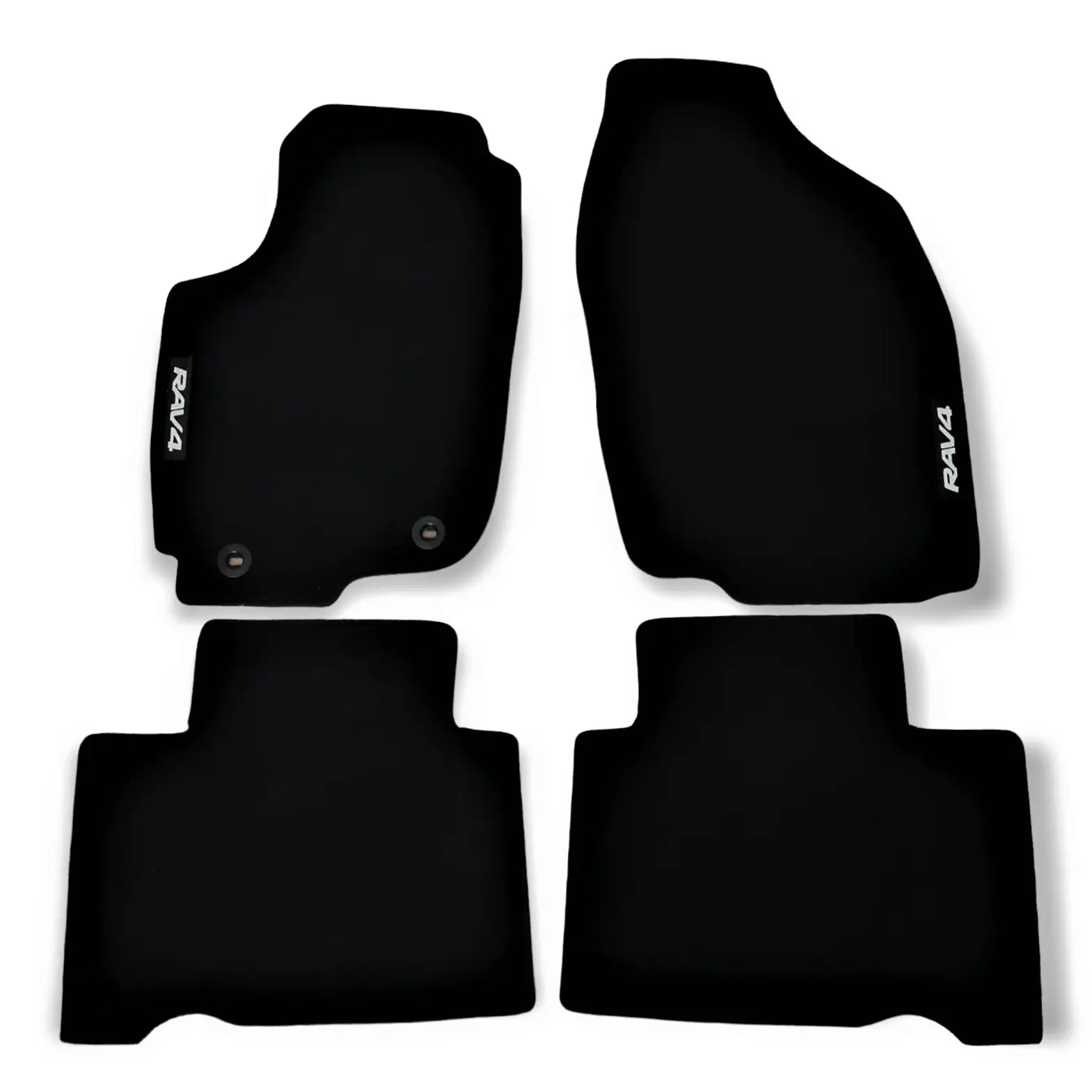 Carpet Car Floor Mats Velour for Toyota RAV 4 12.2012-11.2018 logo Car Floor Mats Velour CarpetiMats