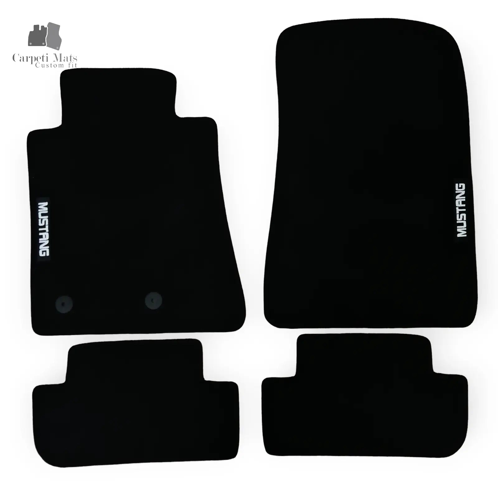 Copy of Carpet Car Floor Mats Velour for Ford Mustang 01.2014-10.2019-no logo Car Floor Mats Velour CarpetiMats