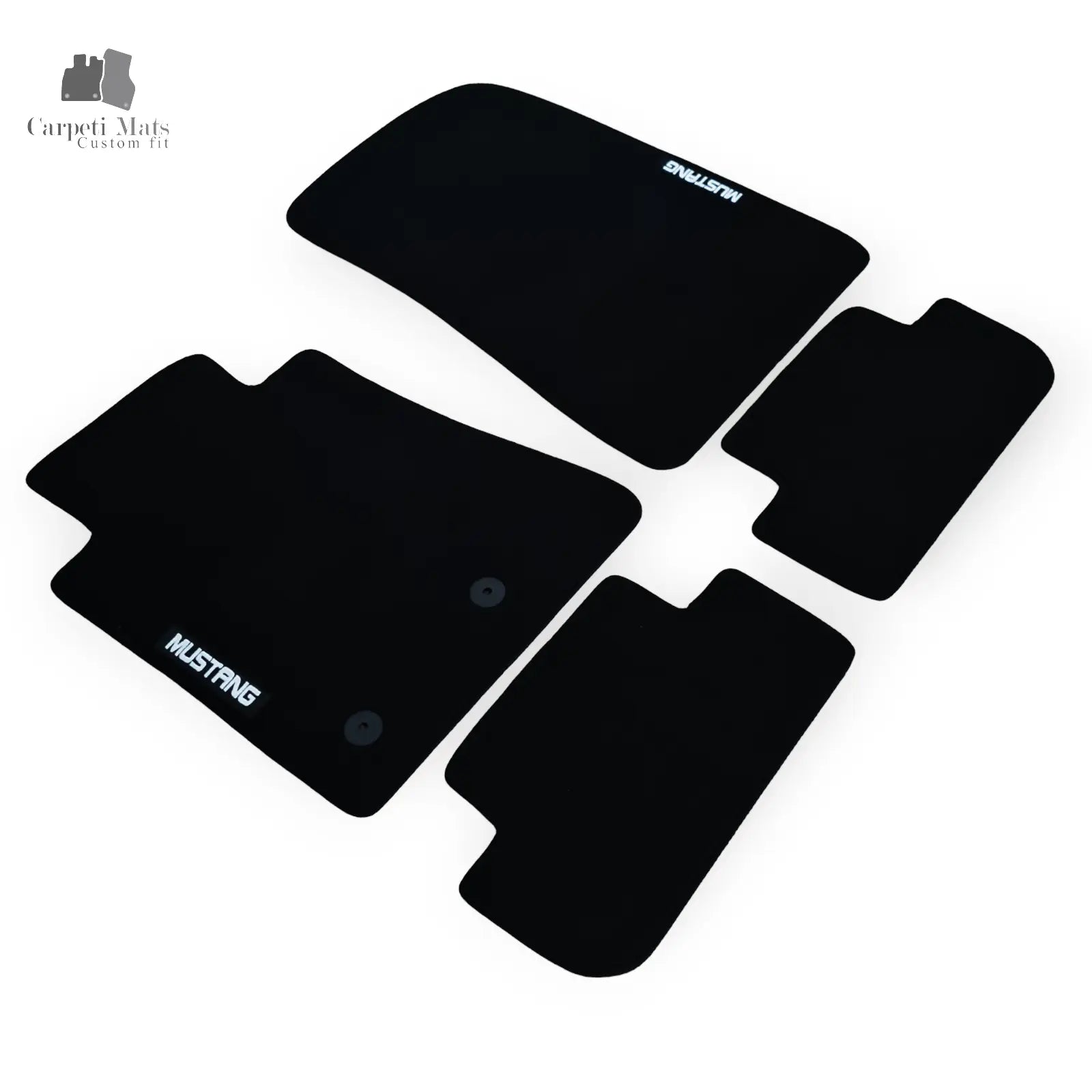 Copy of Carpet Car Floor Mats Velour for Ford Mustang 01.2014-10.2019-no logo Car Floor Mats Velour CarpetiMats