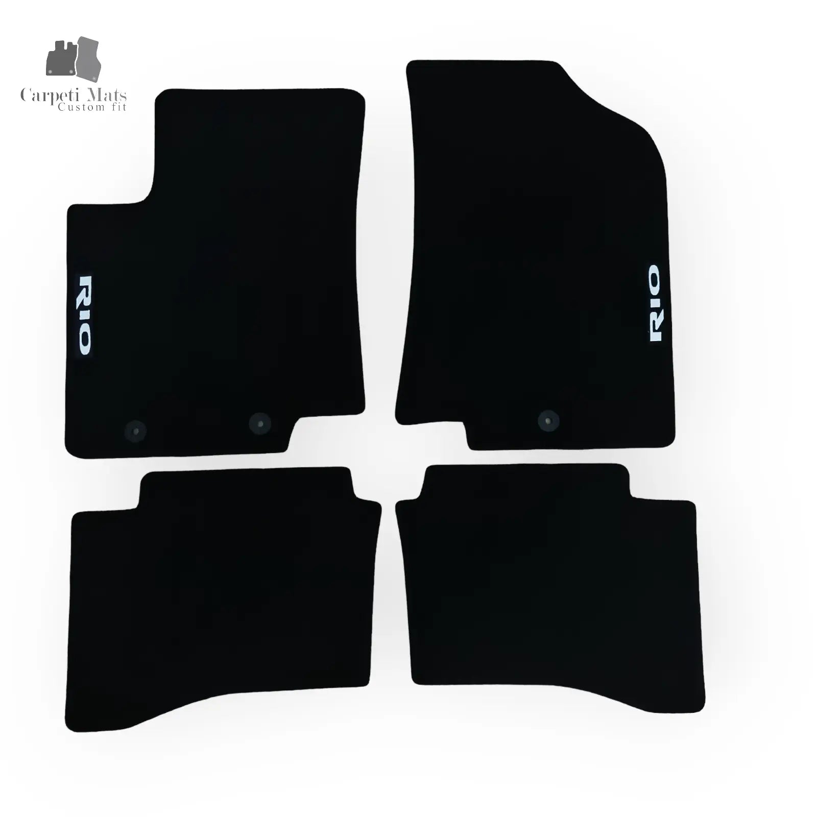 Copy of Carpet Car Floor Mats Velour for Kia Rio 2011-2017- logo Car Floor Mats Velour CarpetiMats