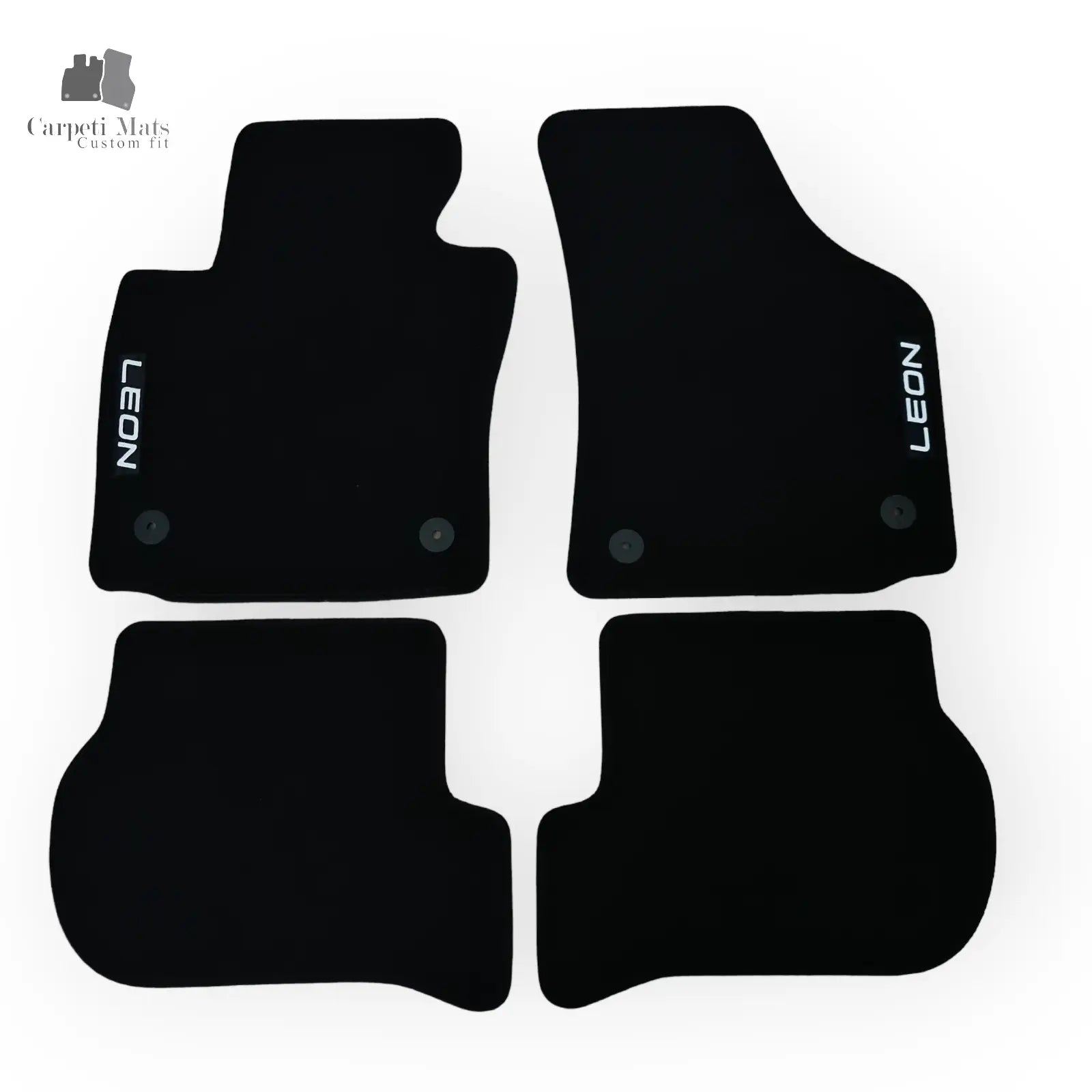 Carpet Car Floor Mats Velour for Seat Leon 05.2005-09.2012/Cupra-logo Car Floor Mats Velour CarpetiMats