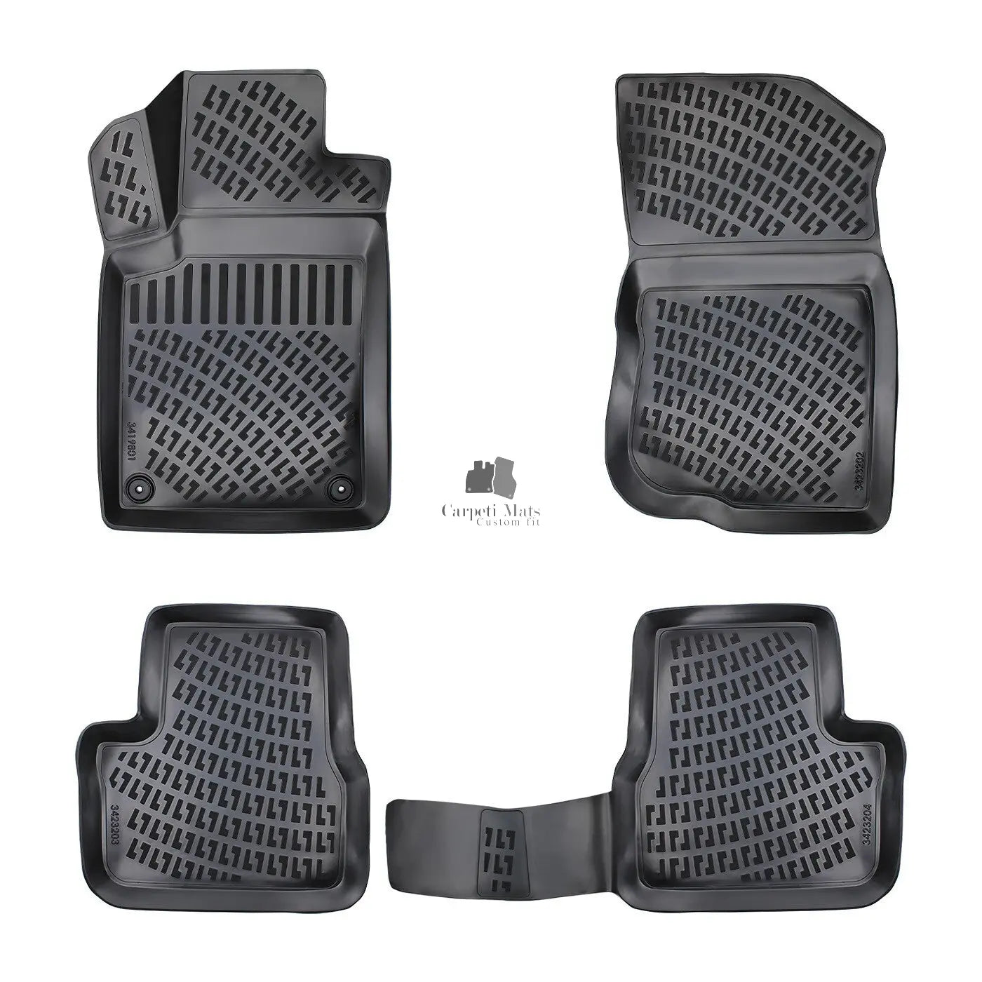 Floor Mats Liners For Citroen C3 2009-2016 All Weather Heavy Duty 3D Car Rugs