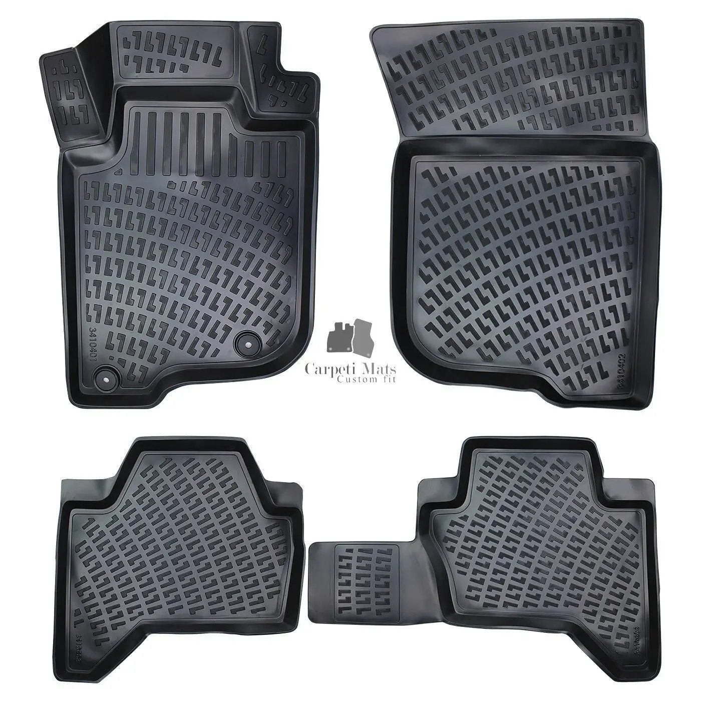 Floor Mats Liners For Fiat Fullback 2015-2019 All Weather Heavy Duty 3D Car Rugs