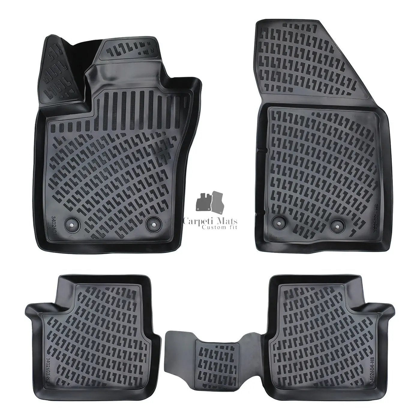 Floor Mats Liners For Fiat Tipo Cross 2021-2025 All Weather Heavy Duty Car Rugs