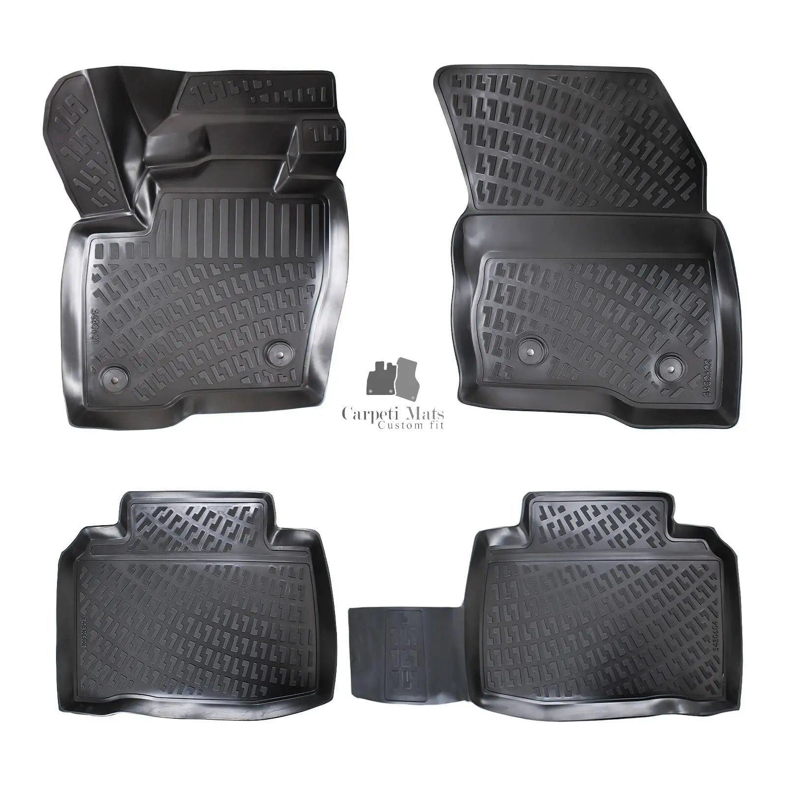 Floor Mats Liners For Ford Edge 2016-2023 All Weather Heavy Duty 3D Car Rugs