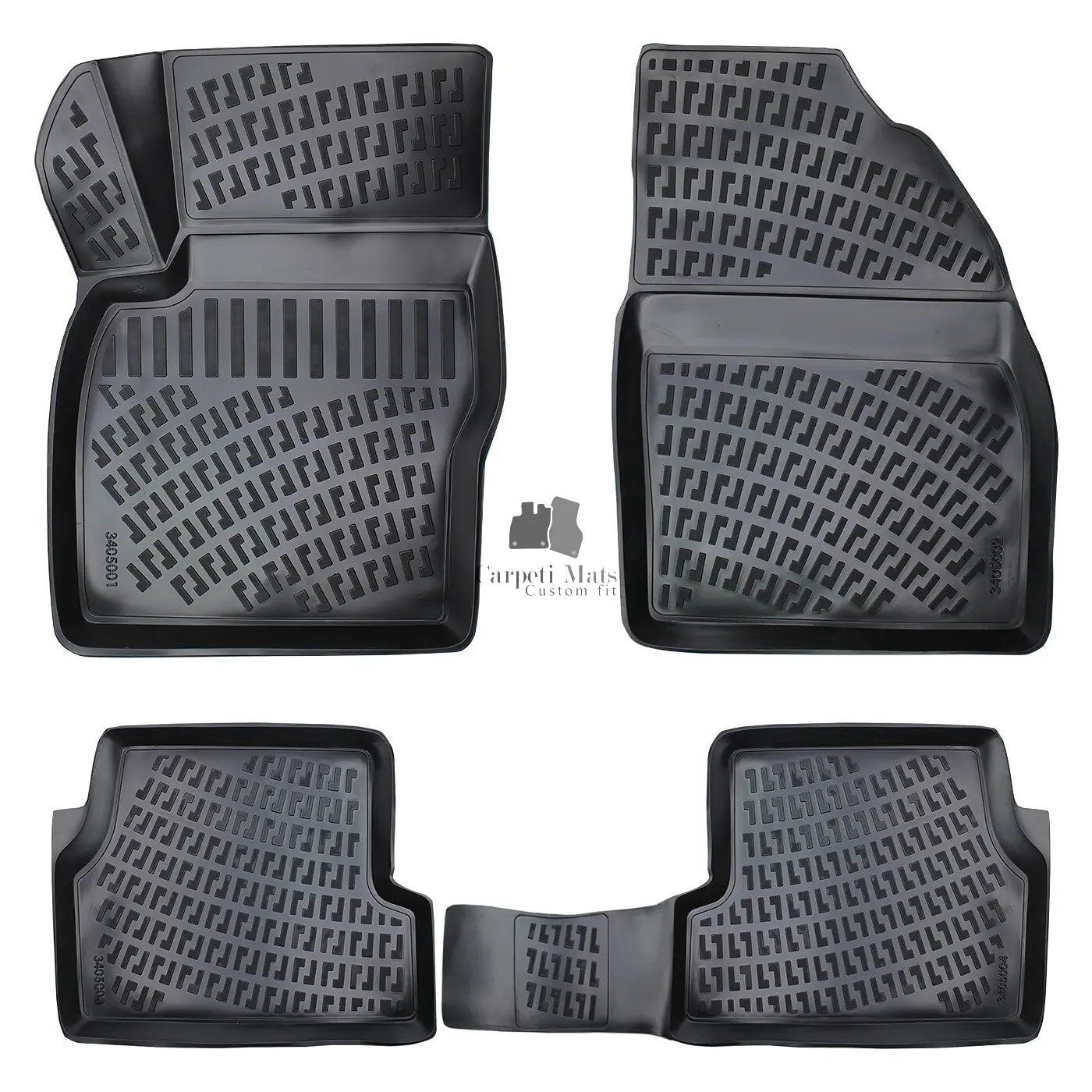 Floor Mats Liners For Ford Focus 2005-2010 All Weather Heavy Duty 3D Car Rugs