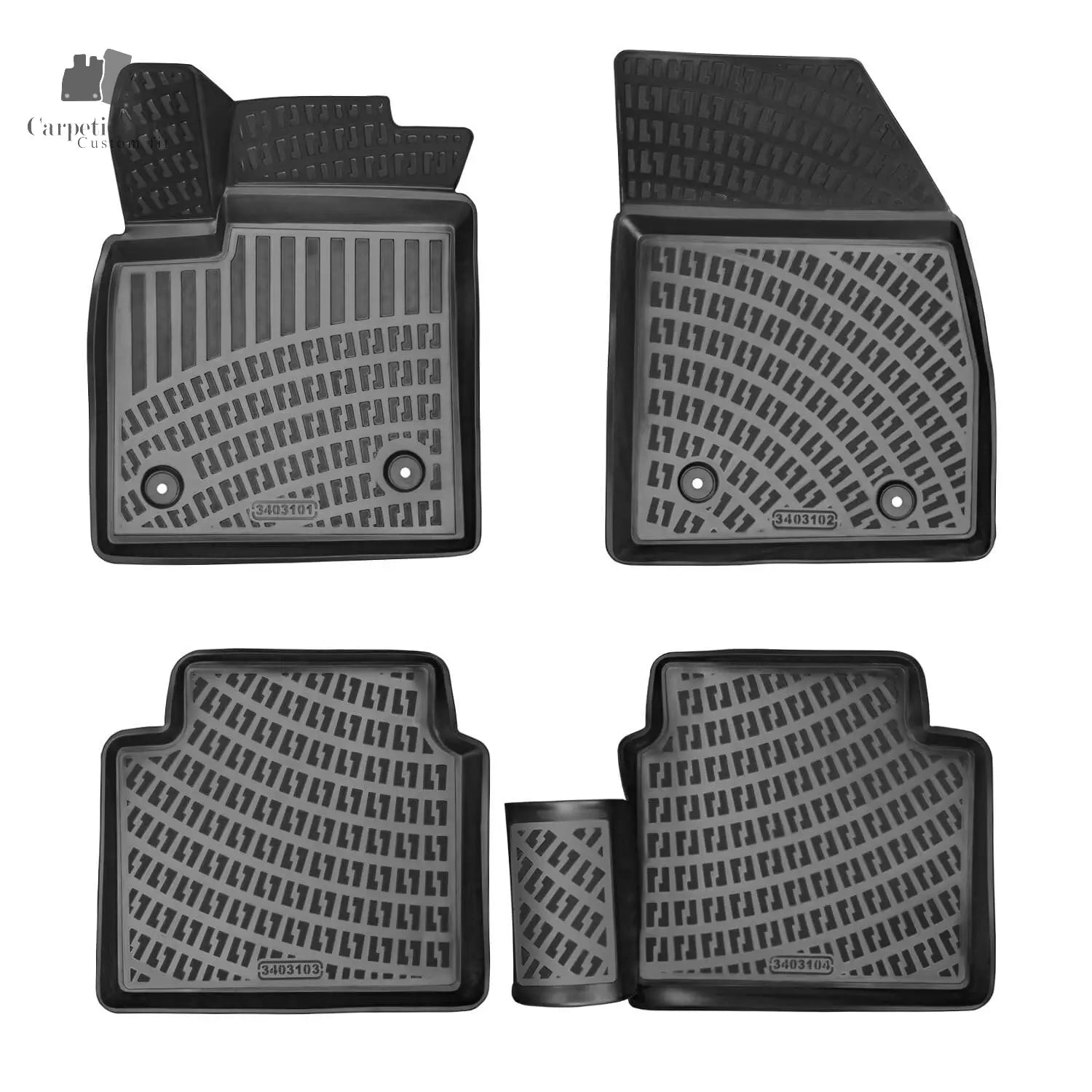 Floor Mats Liners For Ford Focus 2018-2025 All Weather Heavy Duty 3D Car Rugs
